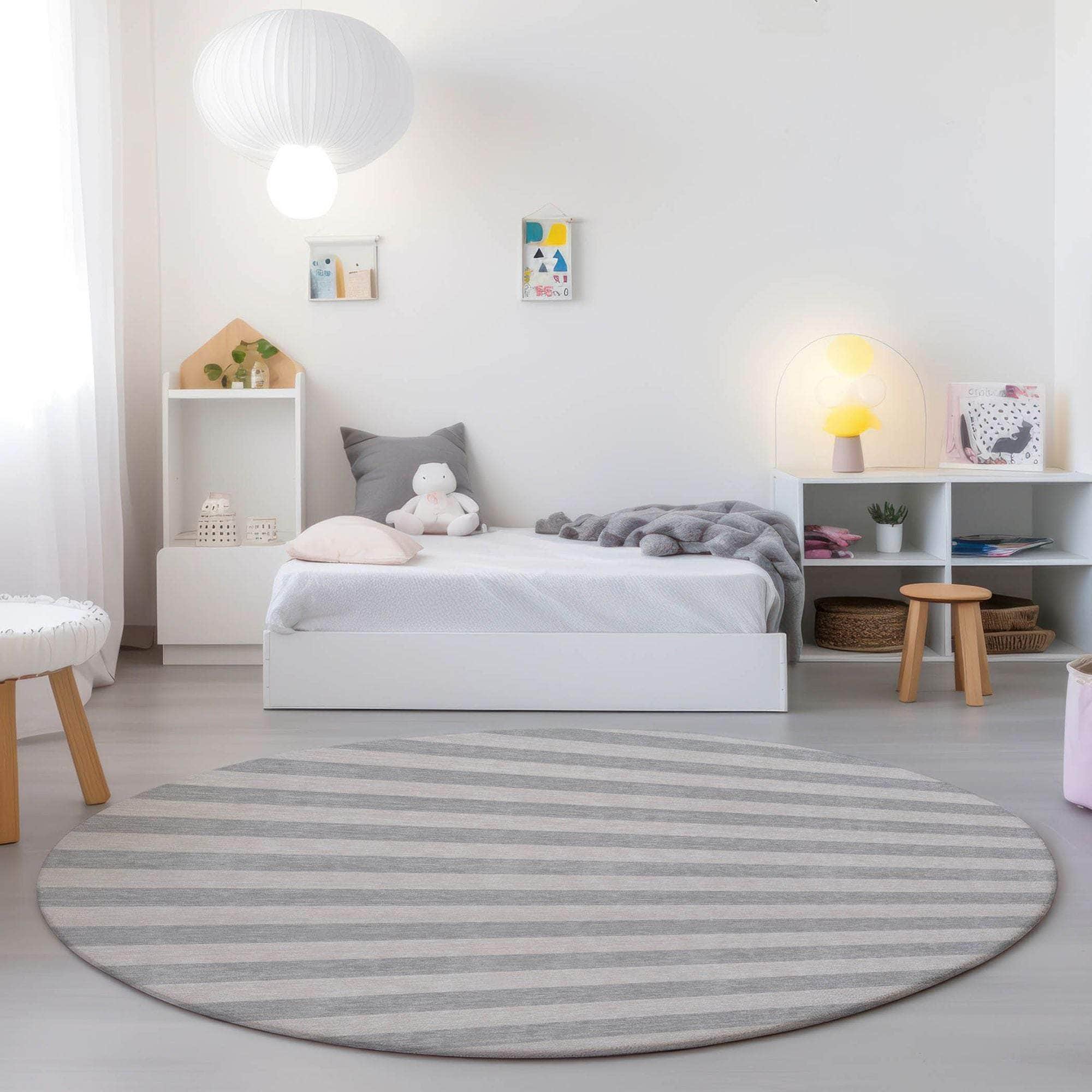 Machine Made ACN530 Pewter Gray Rugs