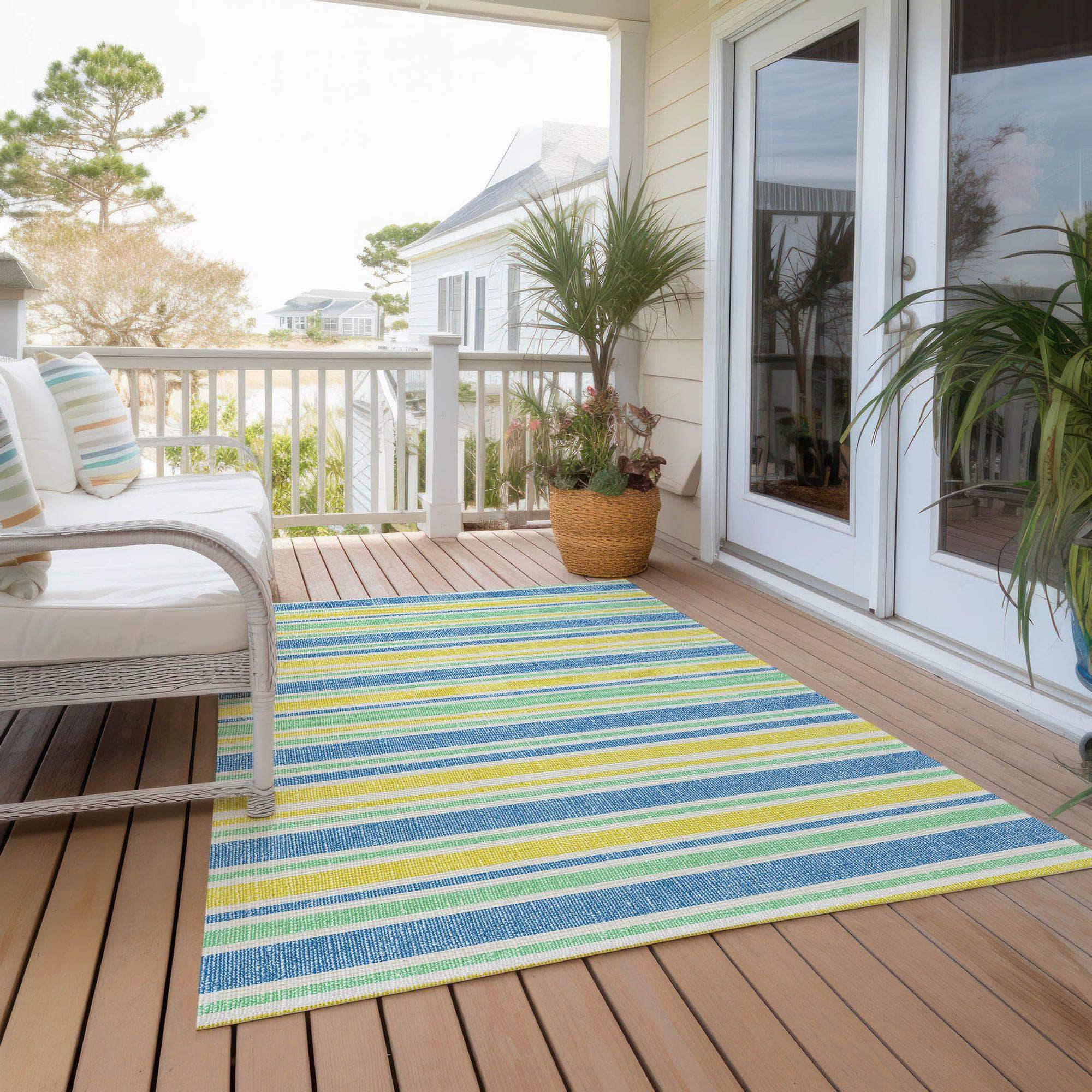 Machine Made ACN531 Yellow Gold Rugs