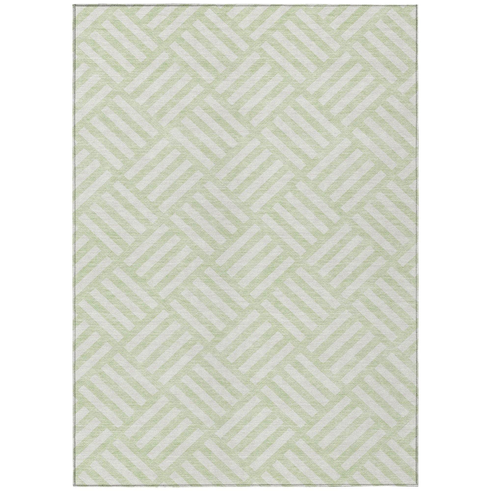 Machine Made ACN620 Mint Green Rugs