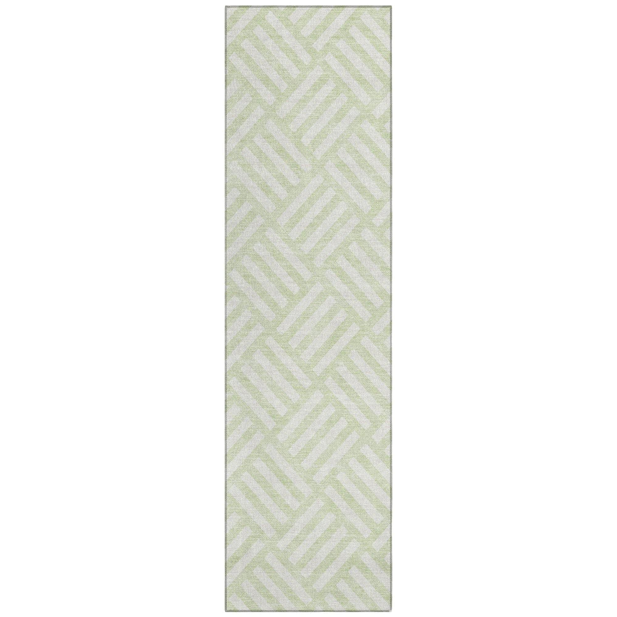 Machine Made ACN620 Mint Green Rugs