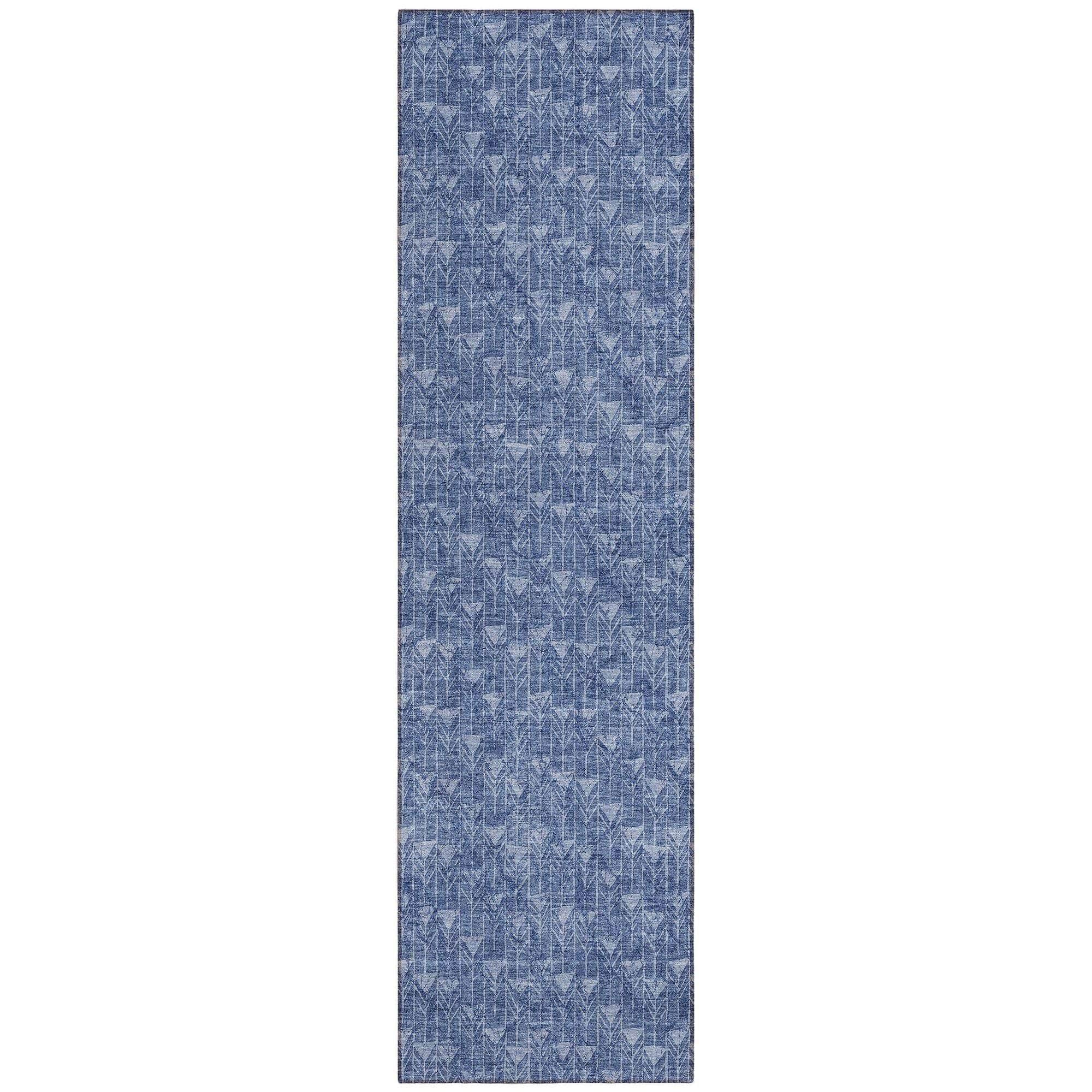 Machine Made ACN514 Navy Blue Rugs