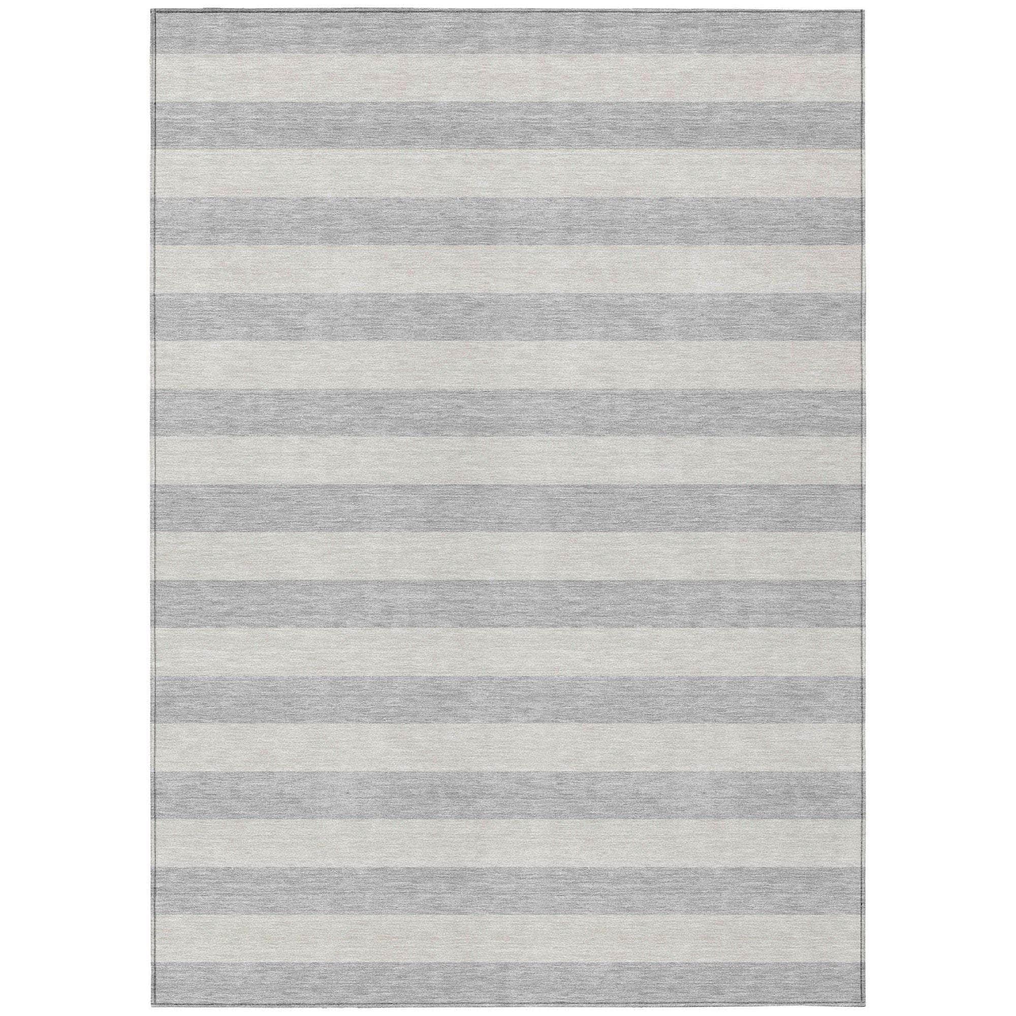 Machine Made ACN530 Pewter Gray Rugs