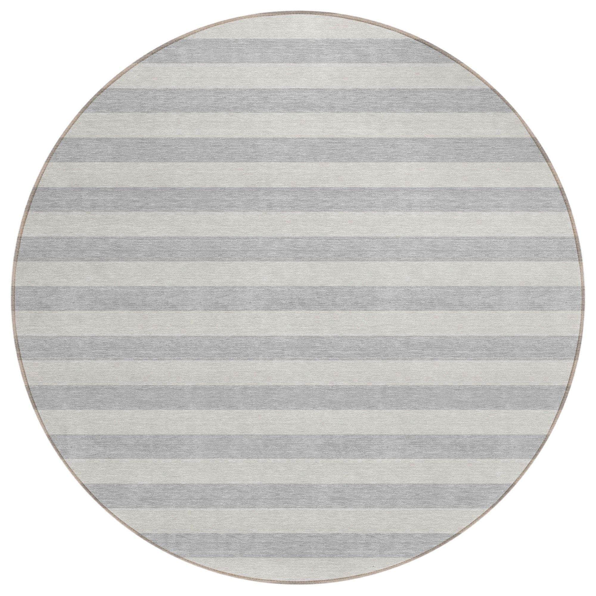 Machine Made ACN530 Pewter Gray Rugs