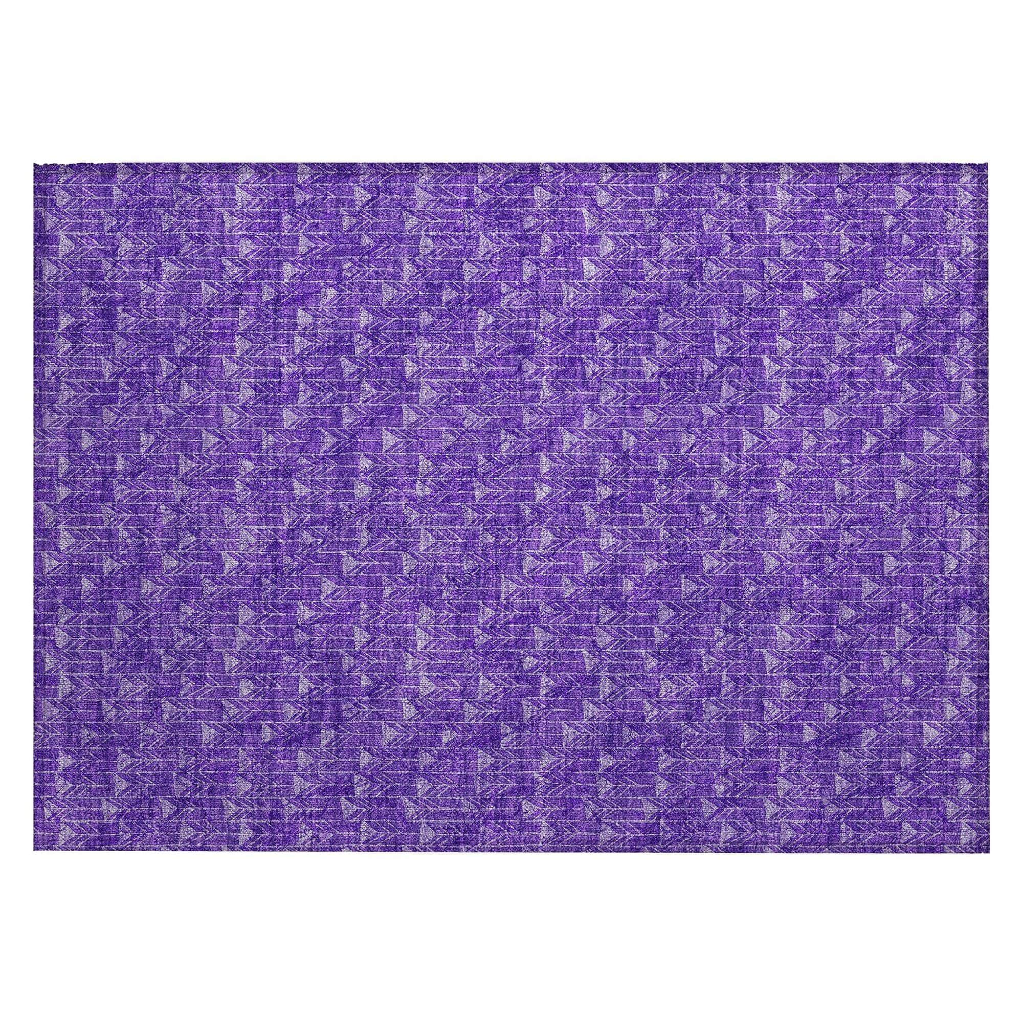 Machine Made ACN514 Purple Rugs