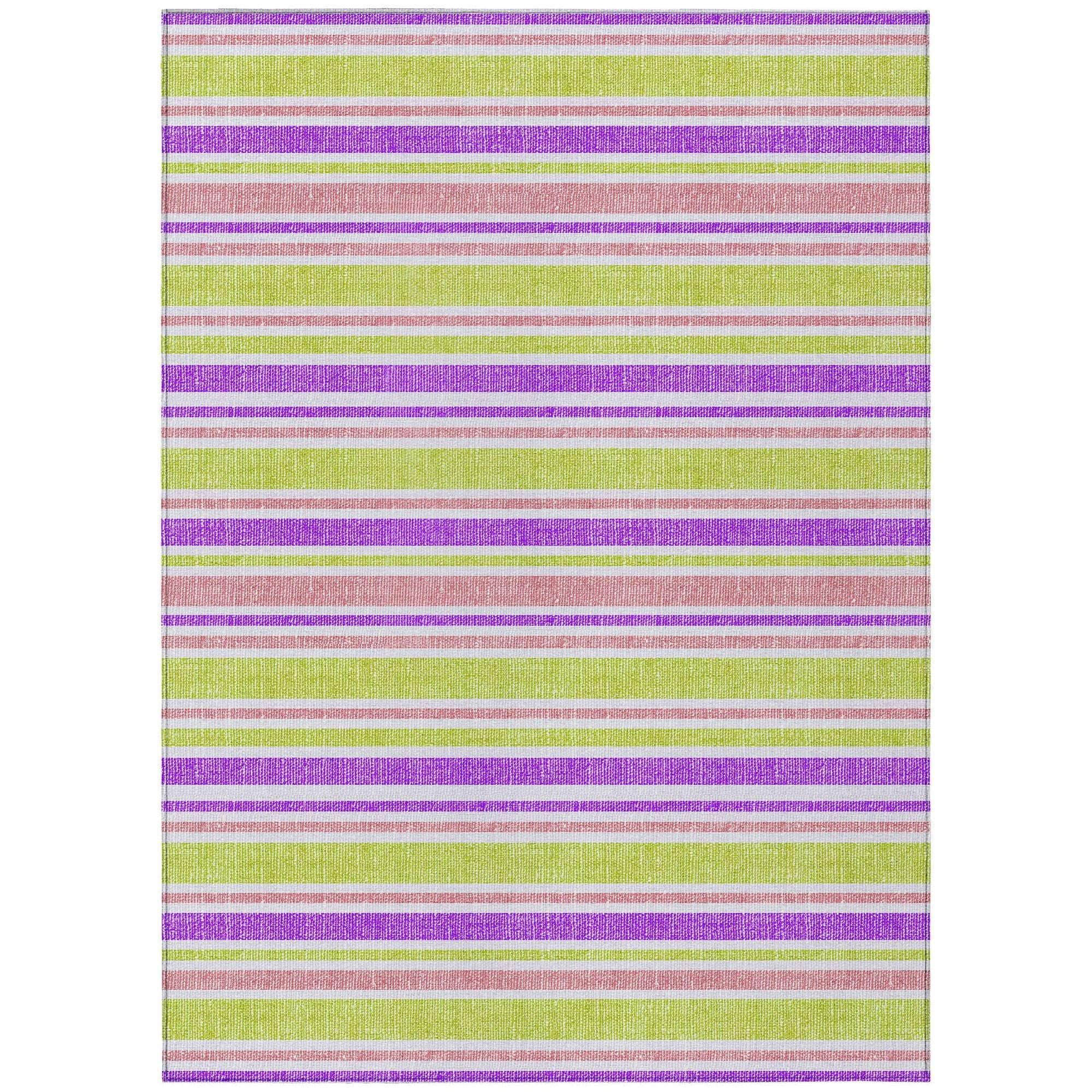 Machine Made ACN531 Purple Rugs