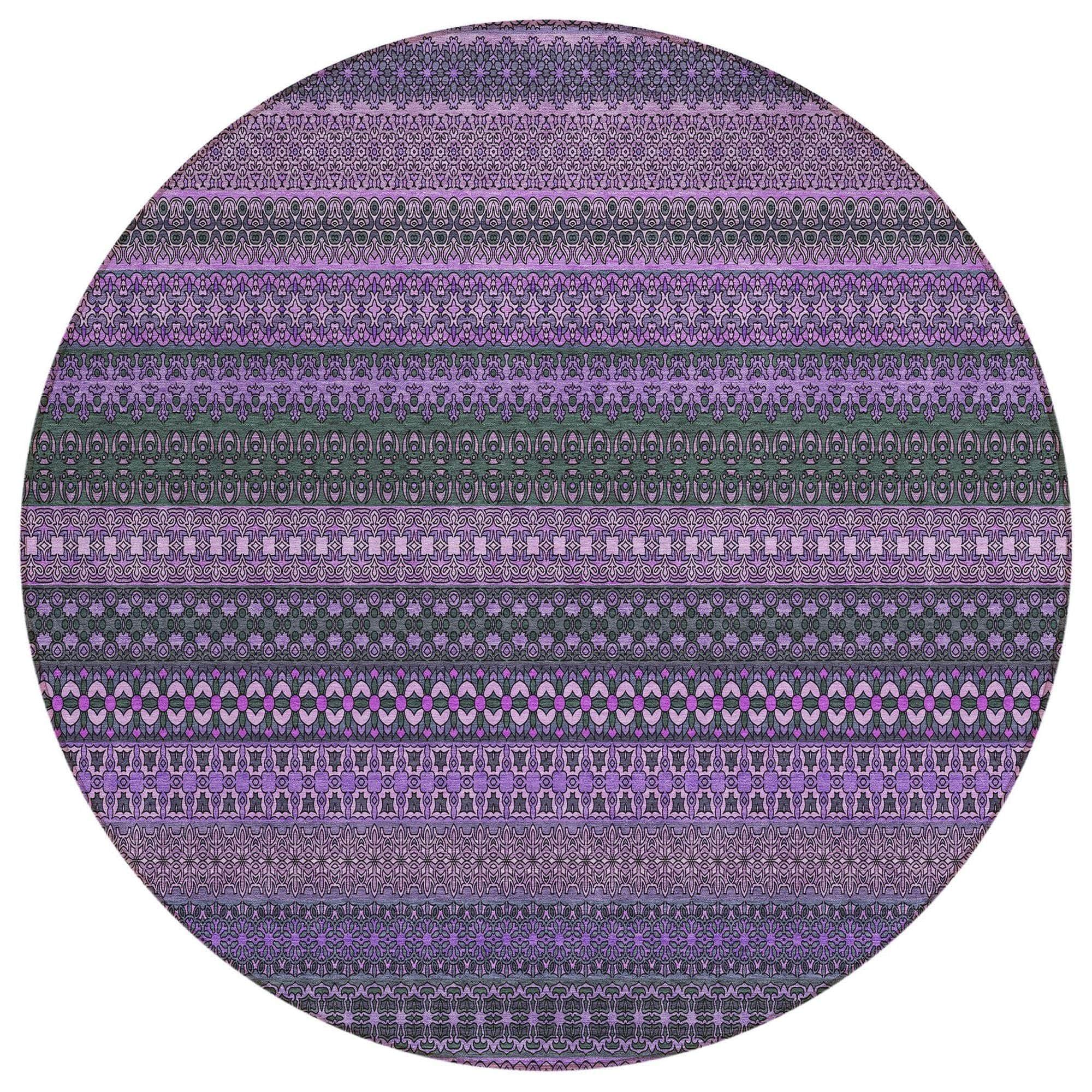 Machine Made ACN527 Purple Rugs #color_purple