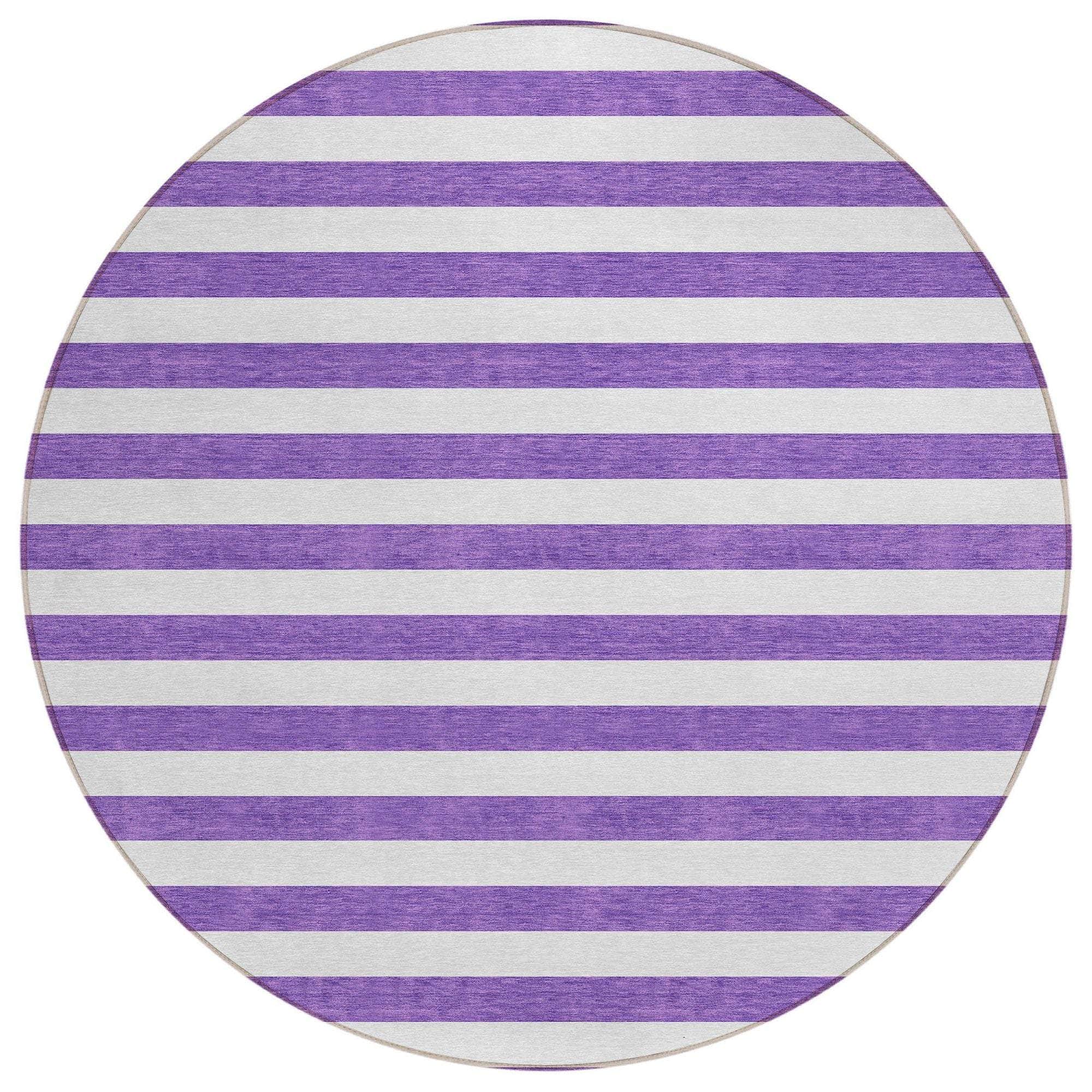 Machine Made ACN528 Purple Rugs