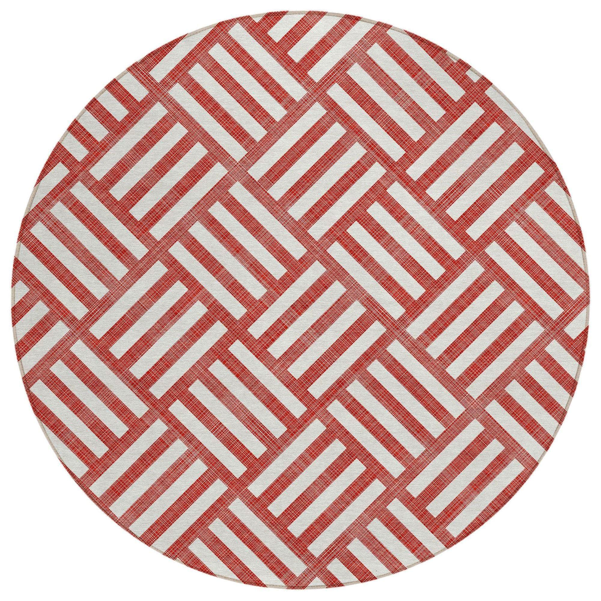 Machine Made ACN620 Red Rugs