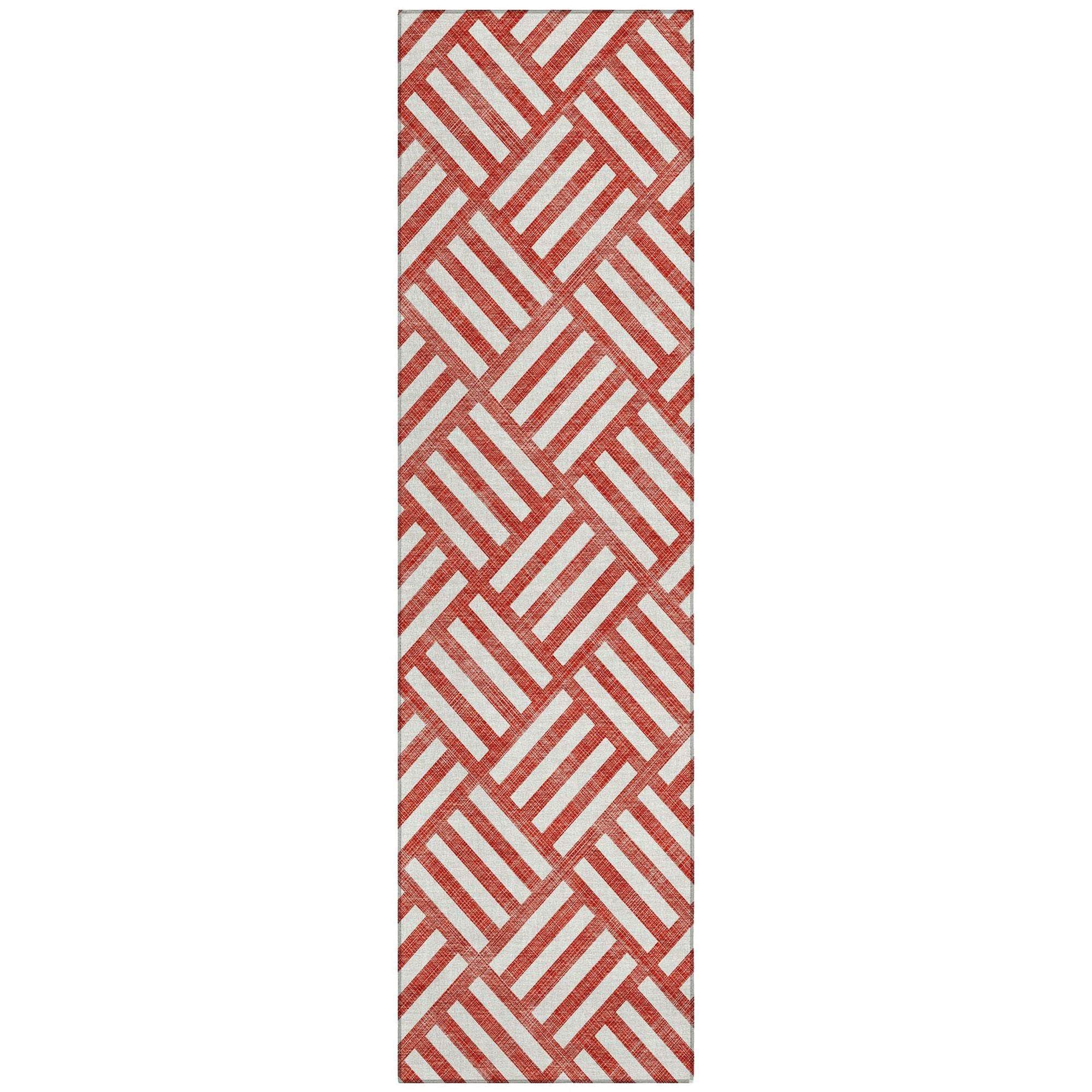 Machine Made ACN620 Red Rugs