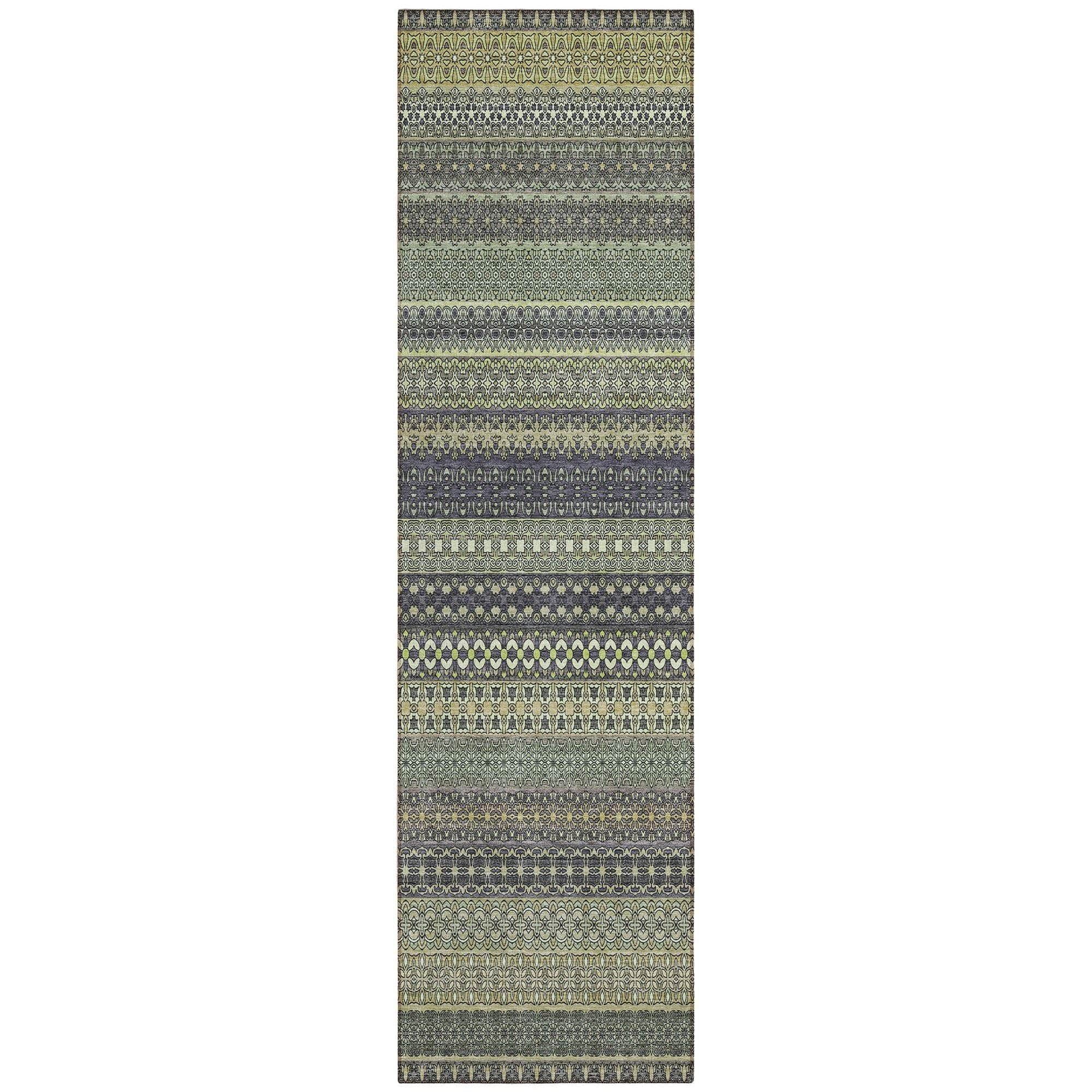 Machine Made ACN527 Sage Green Rugs
