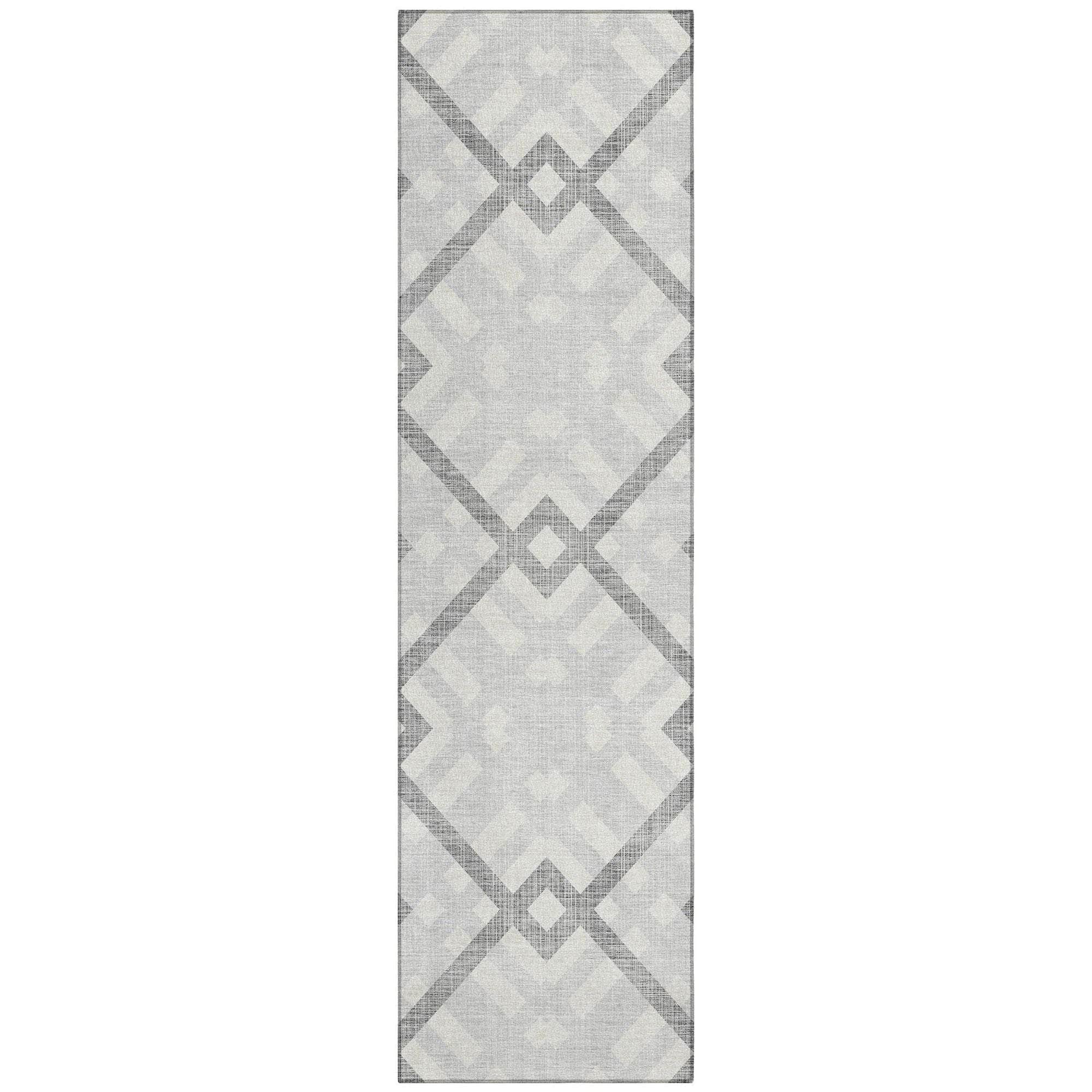 Machine Made ACN616 Silver Gray Rugs
