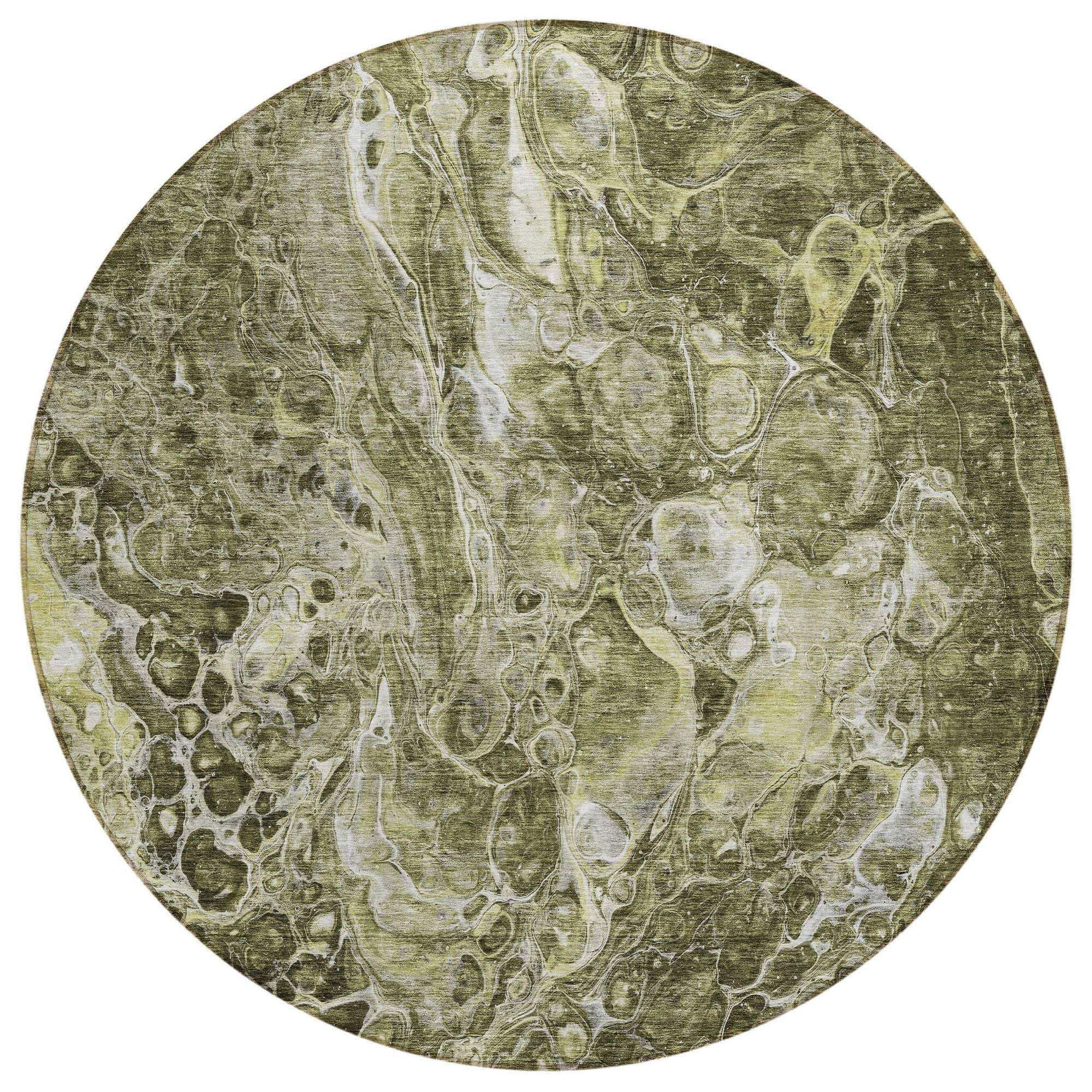 Machine Washable Taupe Brown Rug - Indoor / Outdoor - Kids / Pet Friendly Abstract Print Rug