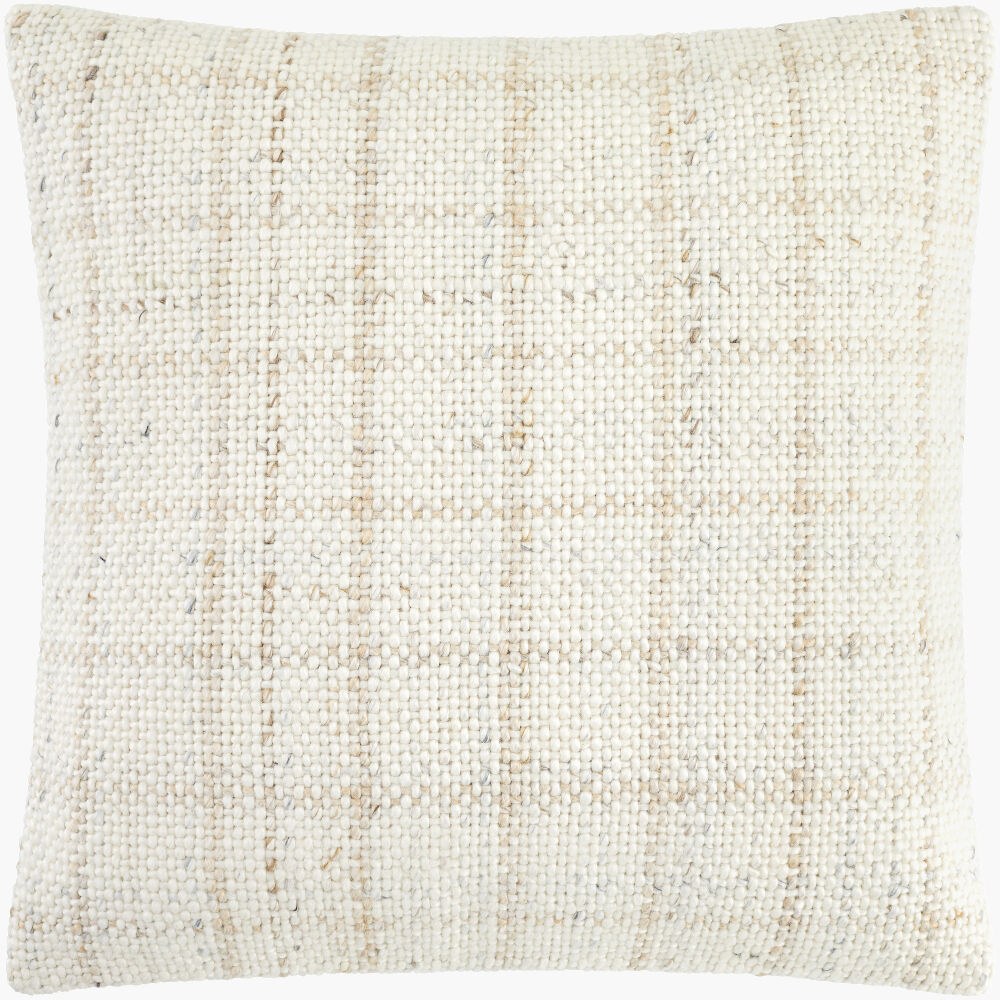 Amaya Woven Stripe Throw Pillow – Oatmeal - Square #_shape=Square