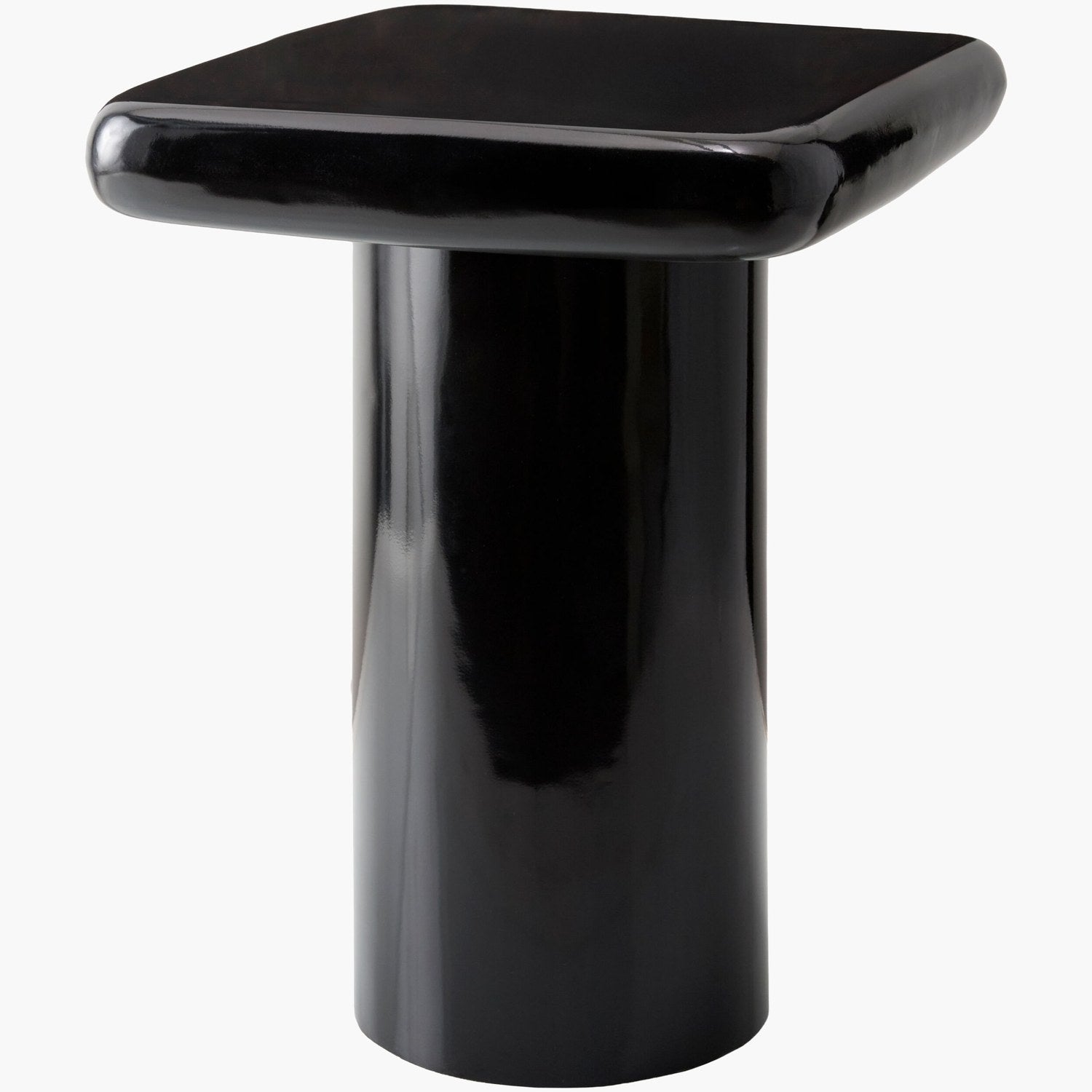 Delmer End Table in Black