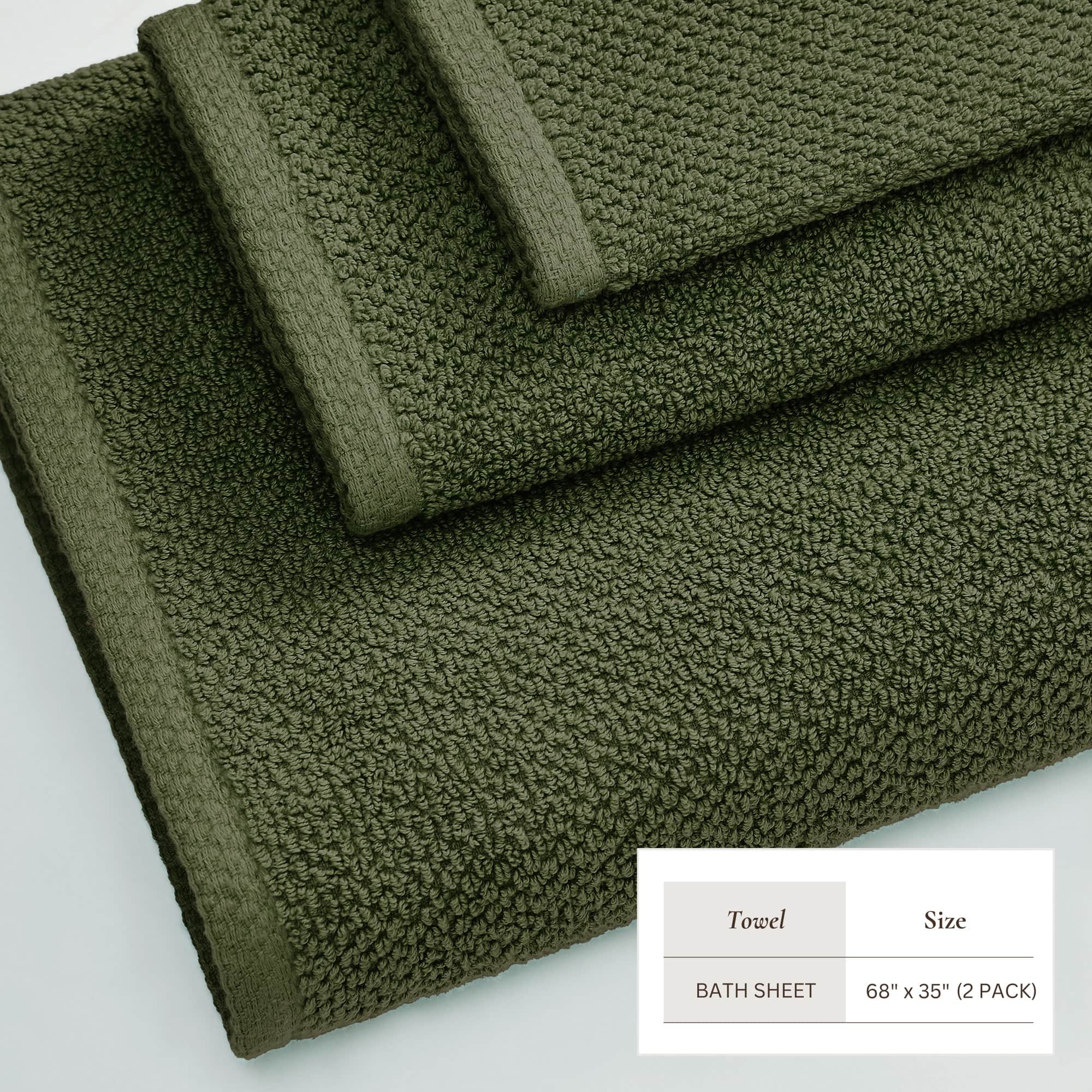 Cotton Textured Bath Towel Set - Acacia Collection