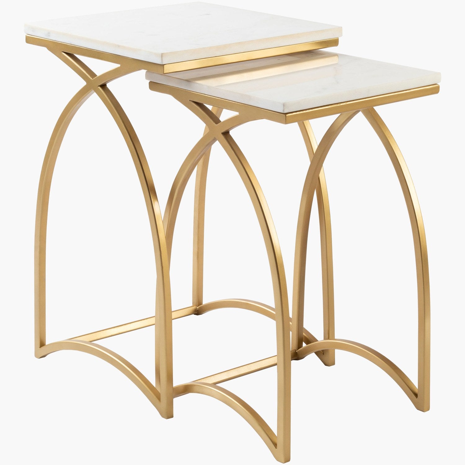Evana End Table in White