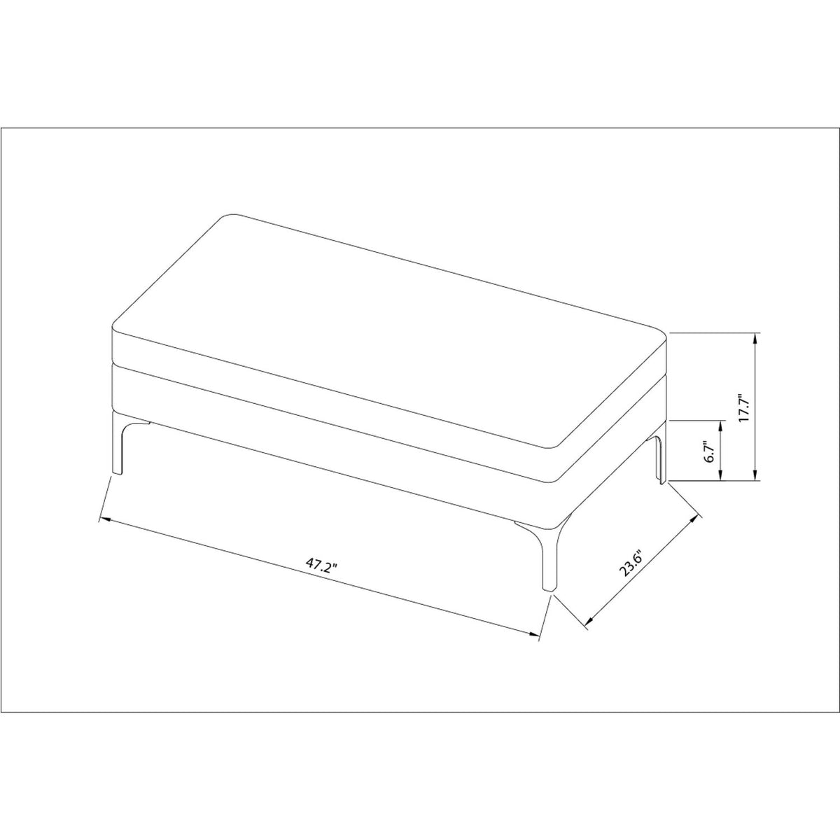 Benjamin Bench - linedrawing