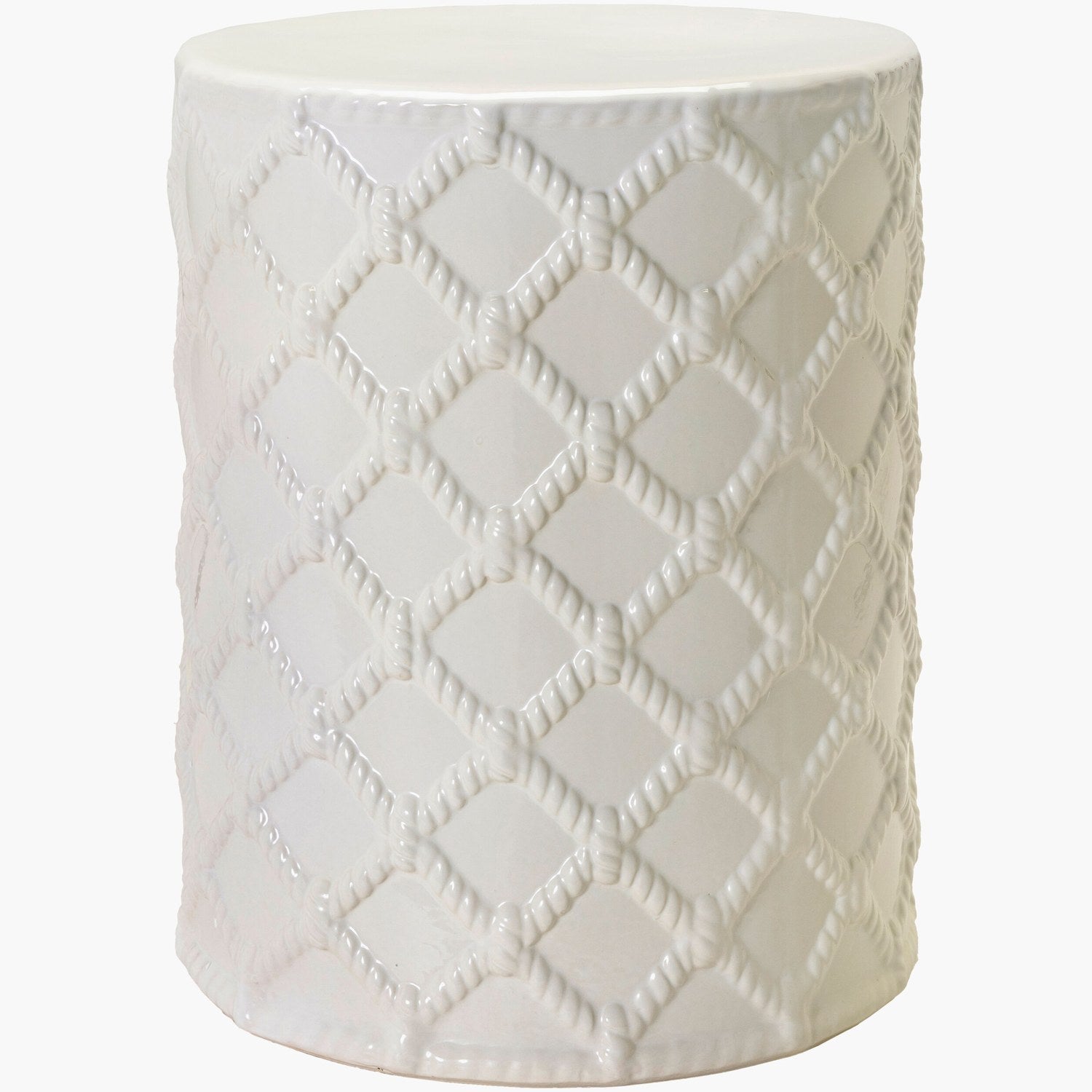 Gaylor Garden Stool in White
