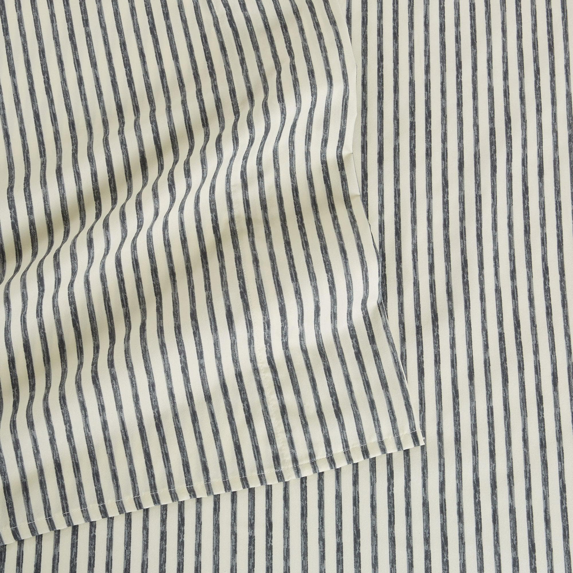 Striped Microfiber Sheet Set - Evette Collection