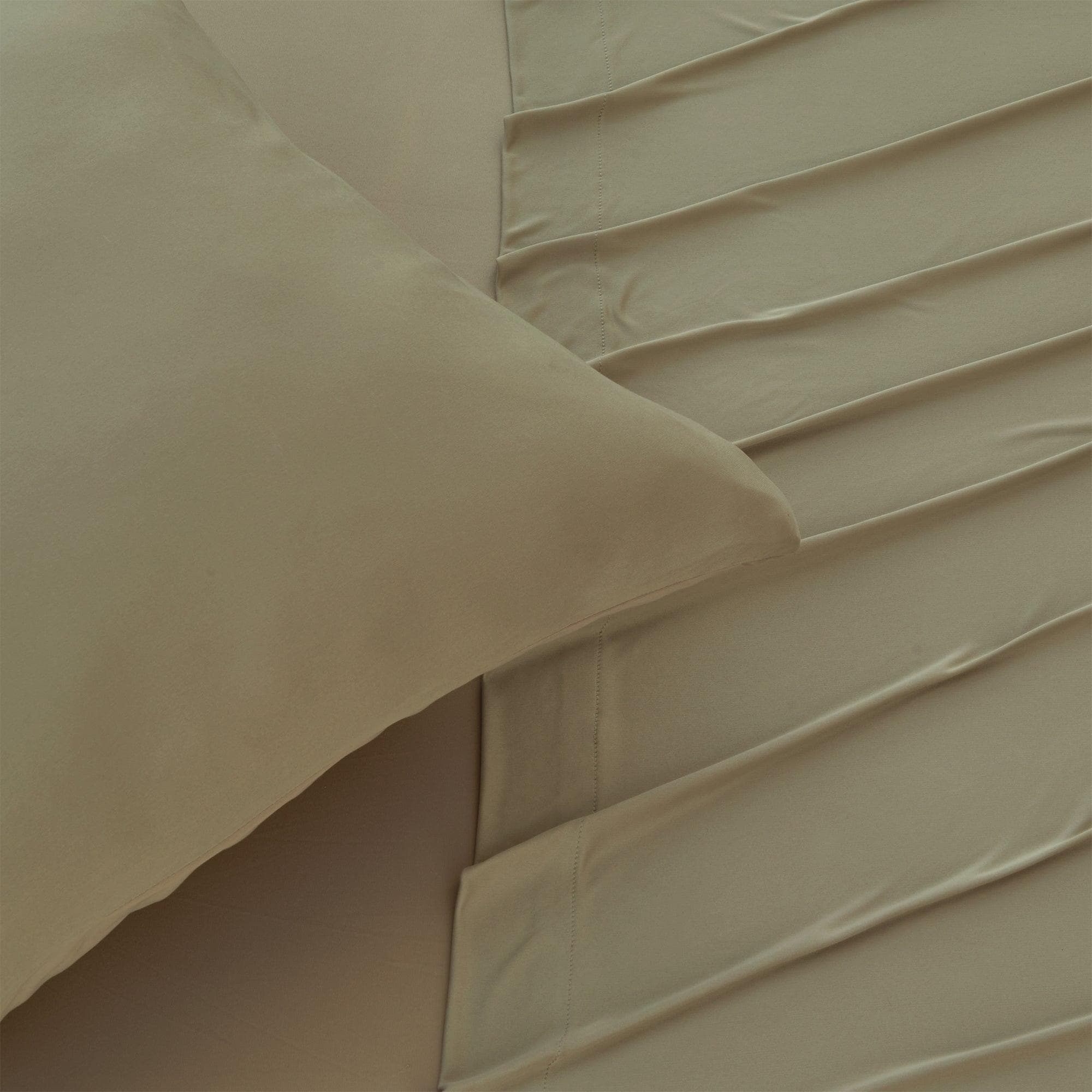 4-Piece Interlock Microfiber Sheet Set - Mackenna Collection