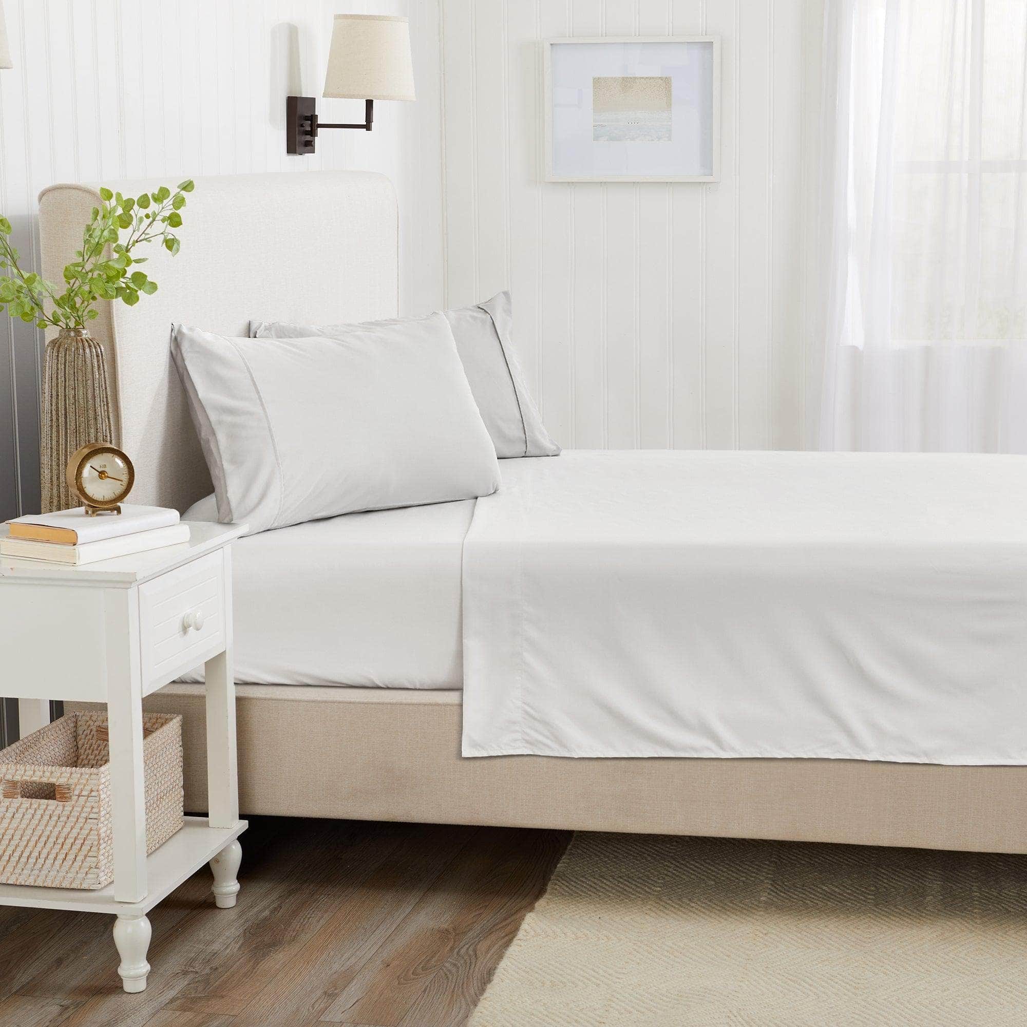 4 Piece Solid Microfiber Sheet - Amara Collection