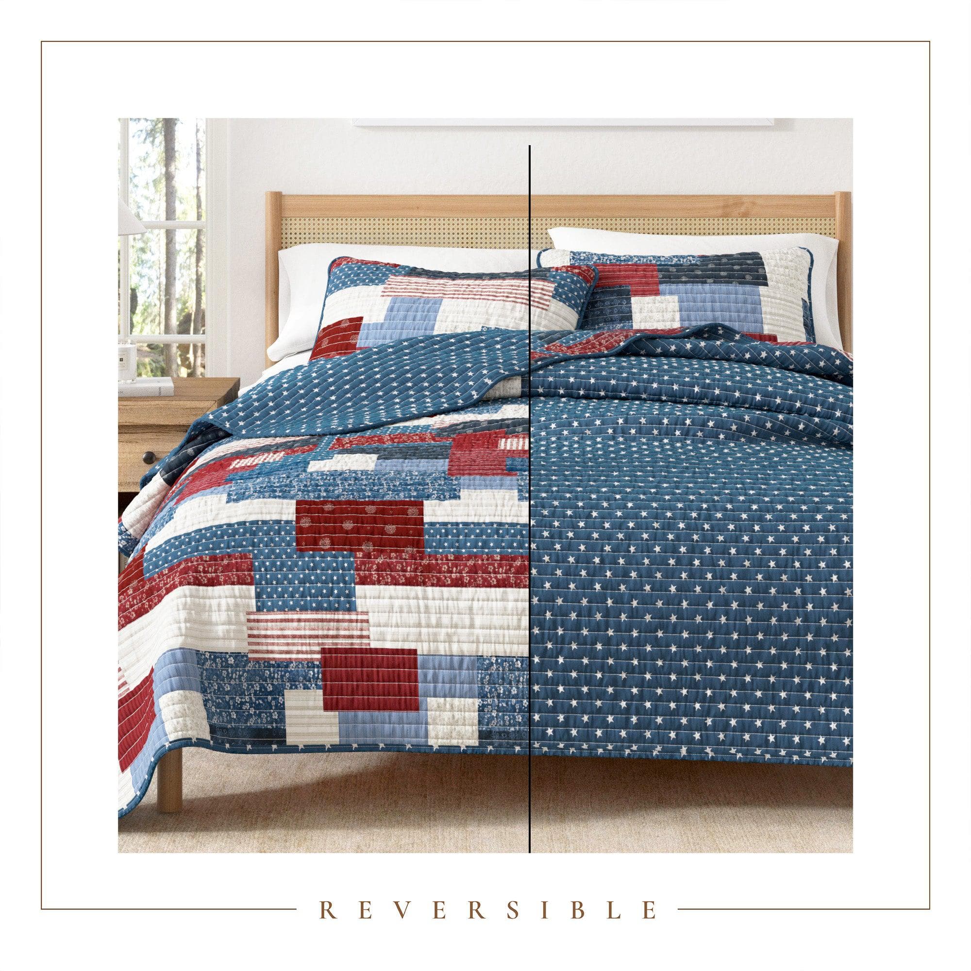 Americana Patchwork Quilt Set - Lowel Collection