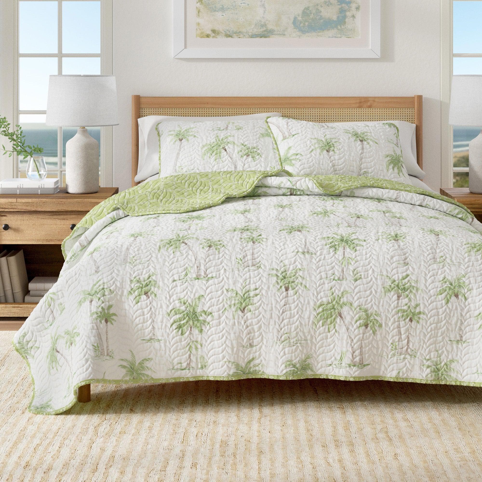 West Palm Trees Coastal Quilt Set - Coronado Collection