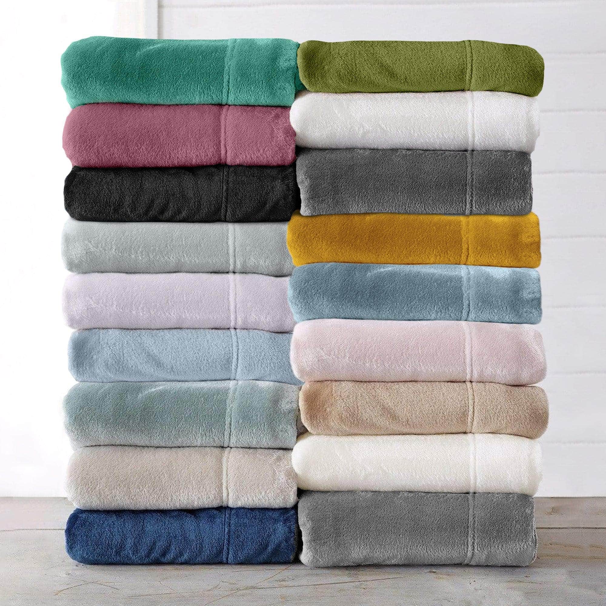 4-Piece Solid Plush Sheet - Velvet Luxe Collection