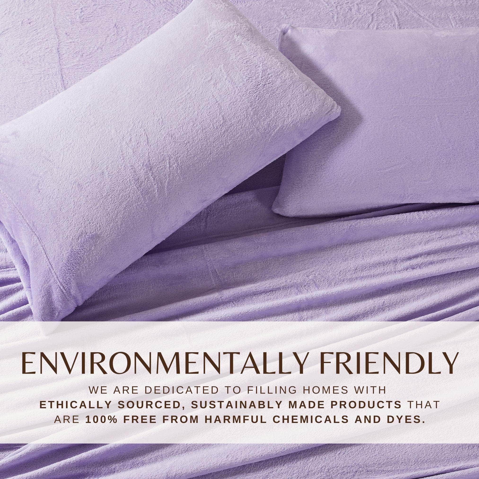 4-Piece Solid Plush Sheet - Velvet Luxe Collection