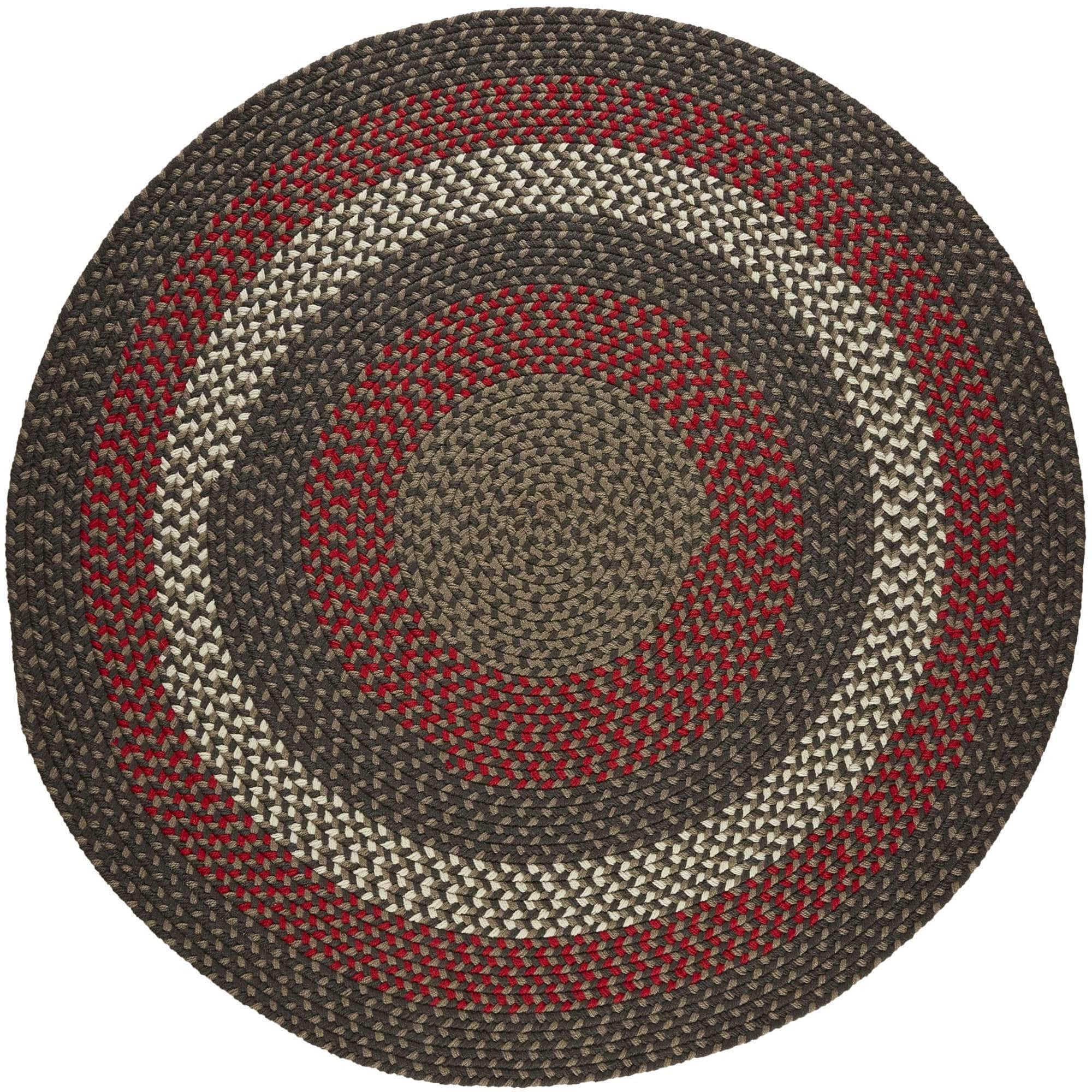 Homespun Kitchen Easy Clean Braided Rug -Brown Velvet
