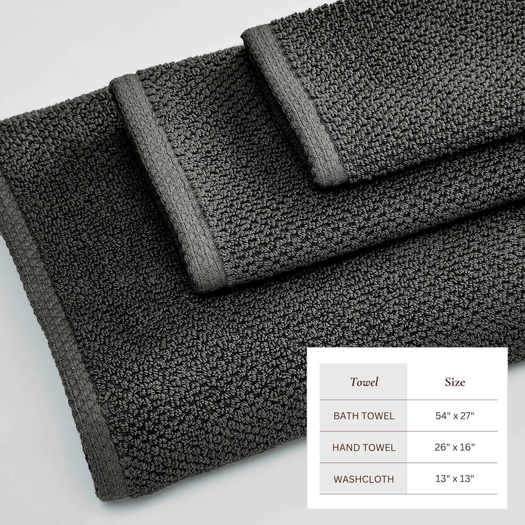 Cotton Textured Bath Towel Set - Acacia Collection