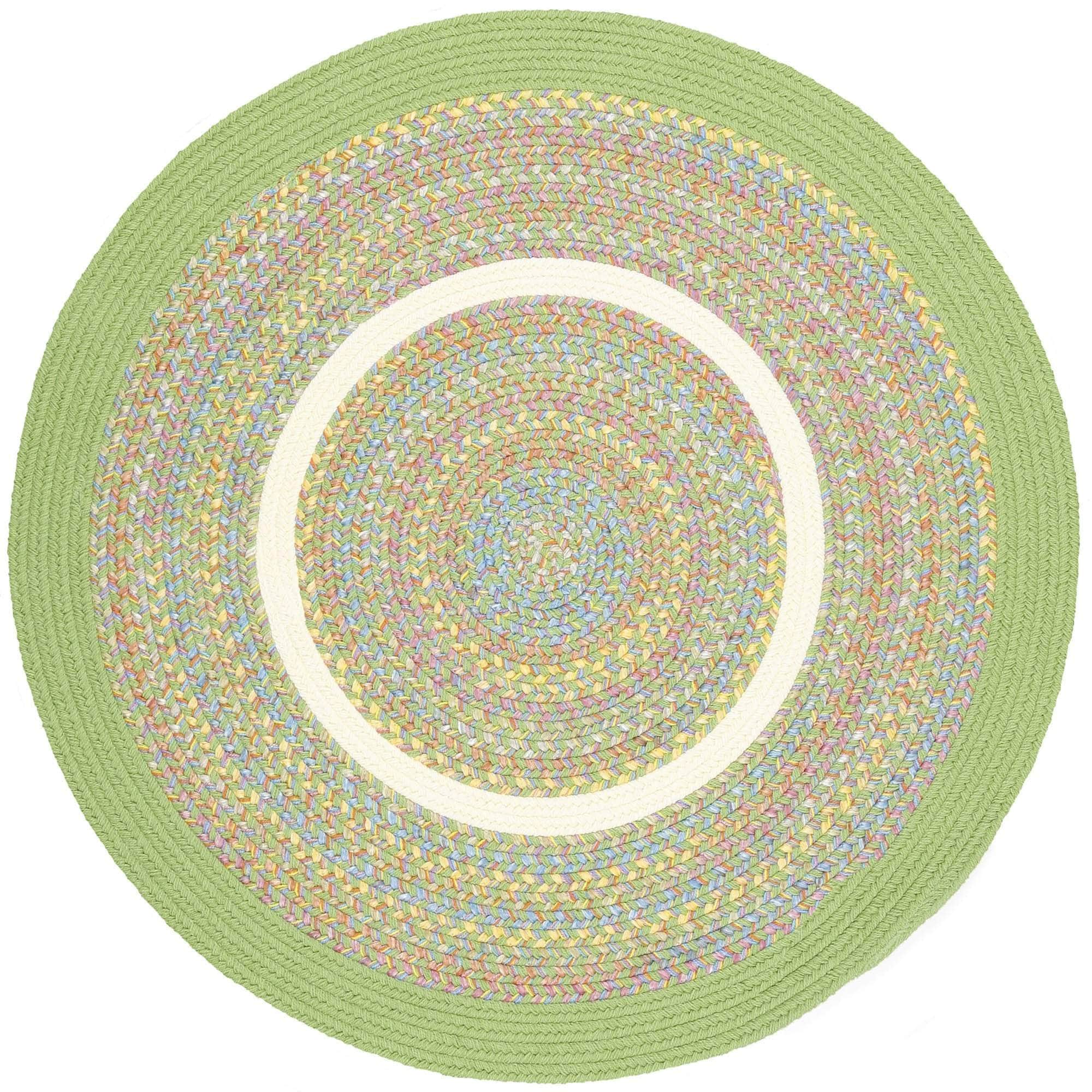 Juvi Playroom Braided Rug -Lime Green