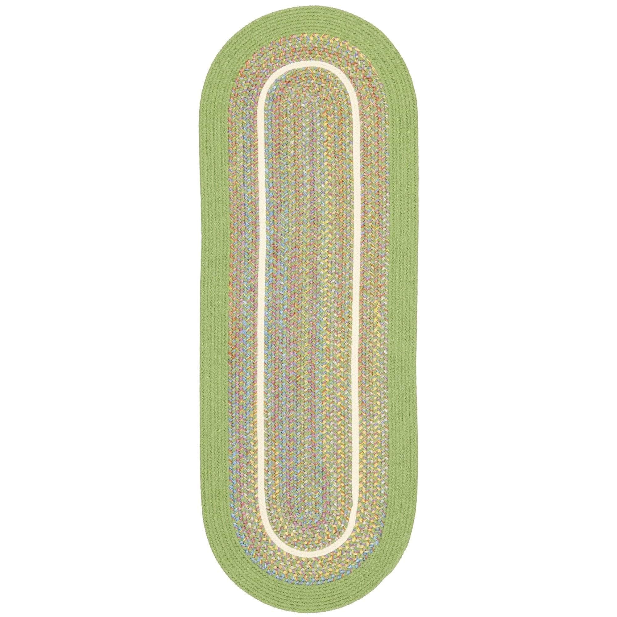 Juvi Playroom Braided Rug -Lime Green