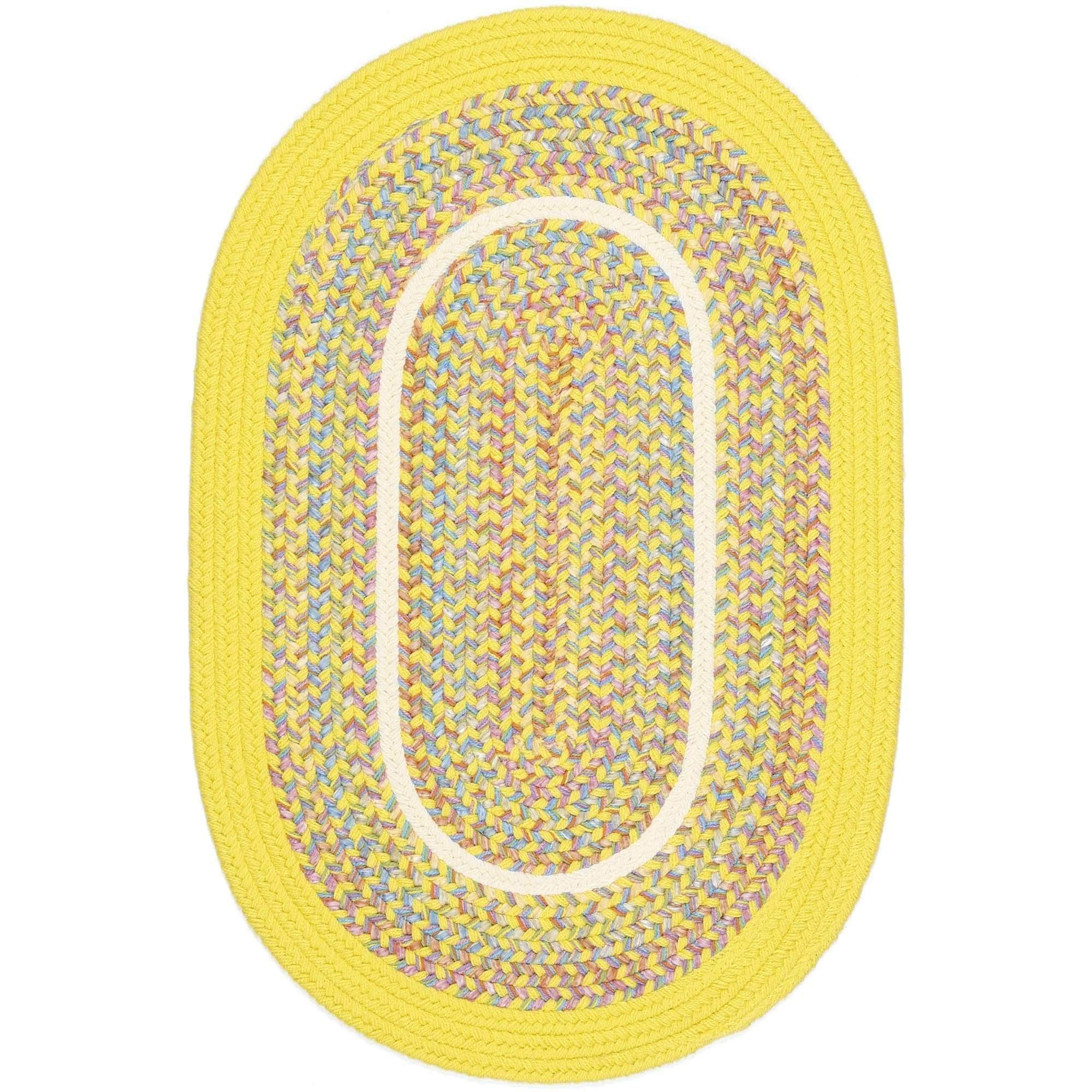 Juvi Playroom Braided Rug -Yellow