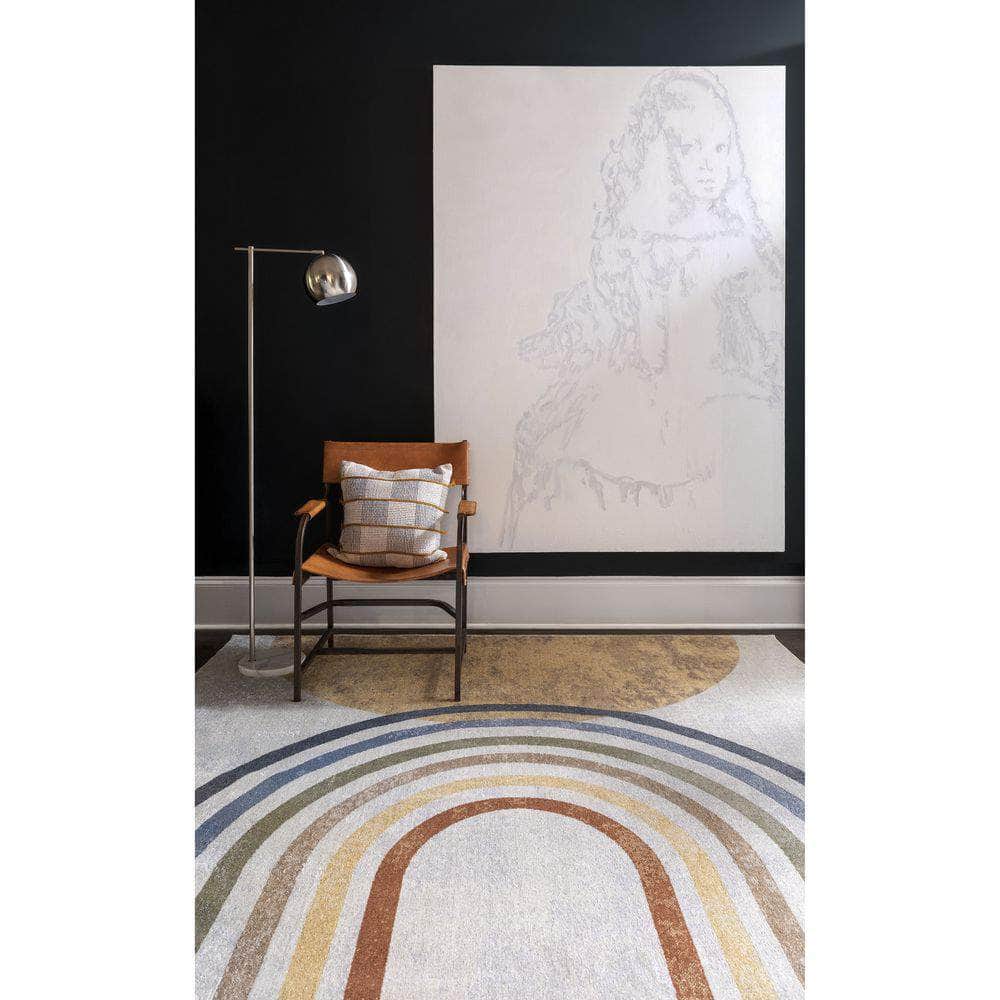 Machine Woven LLL-2314 Oatmeal, Brown Rugs #color_oatmeal, brown