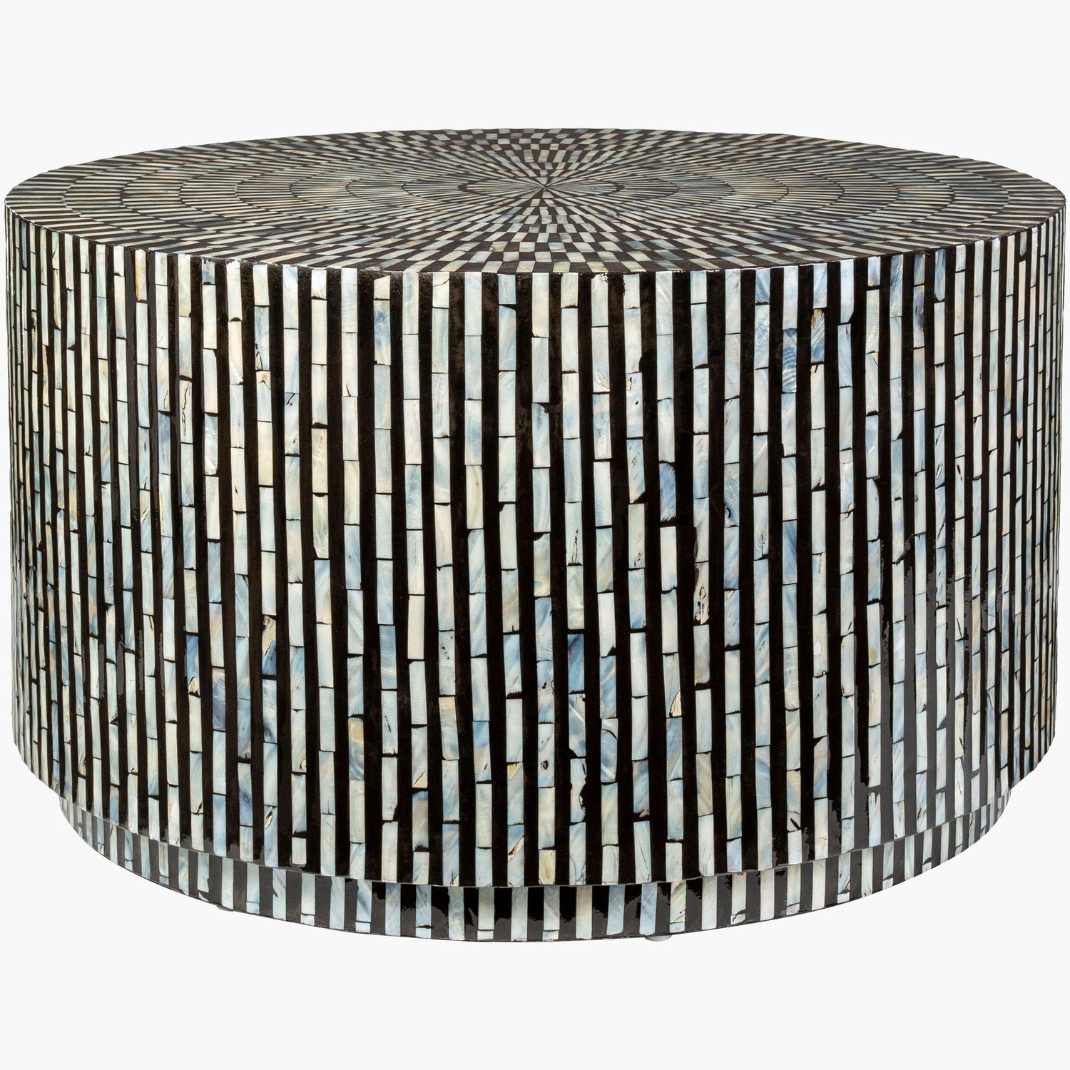 Lharysa Coffee Table in Black & Cream