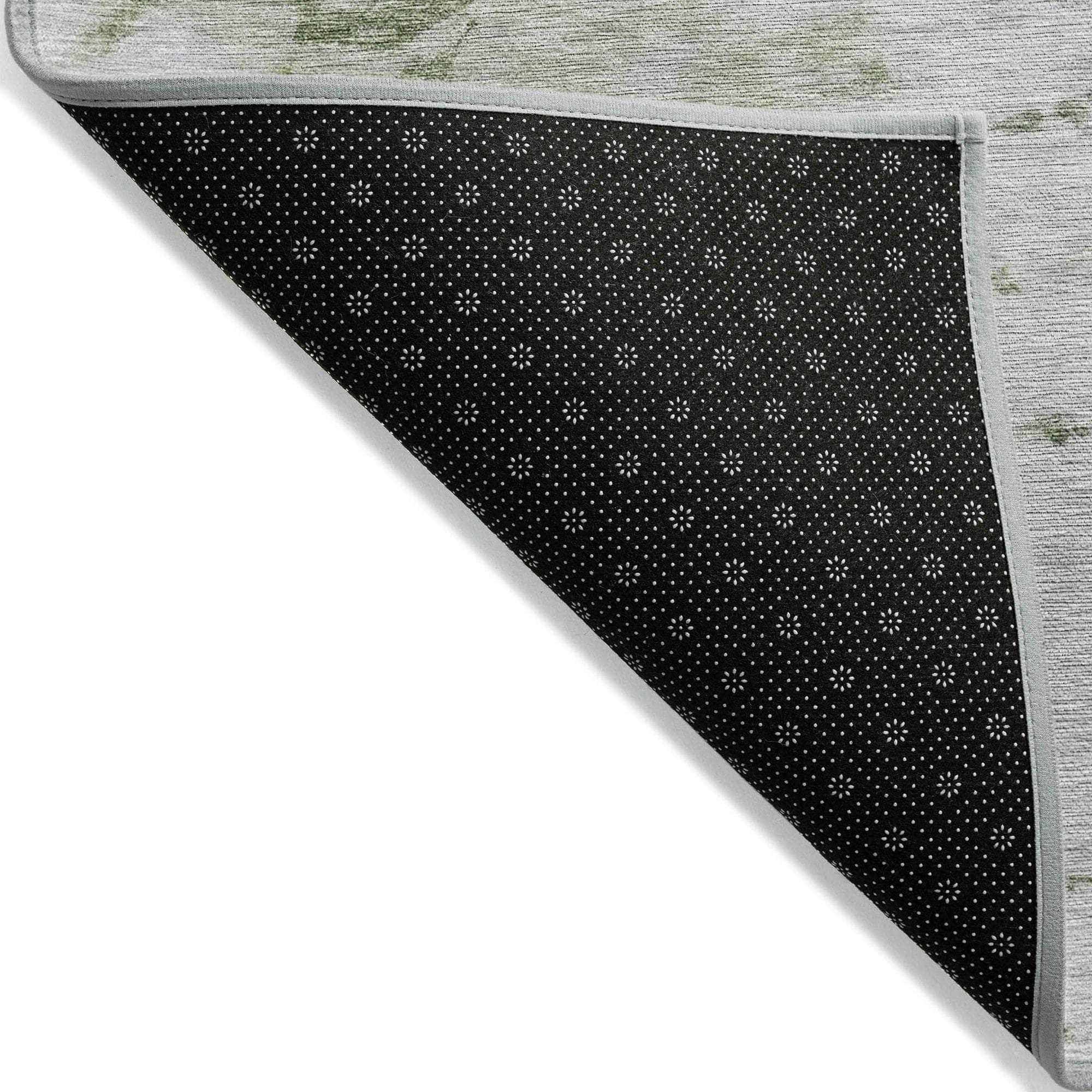 Machine Made ACN614 Aloe Green Rugs
