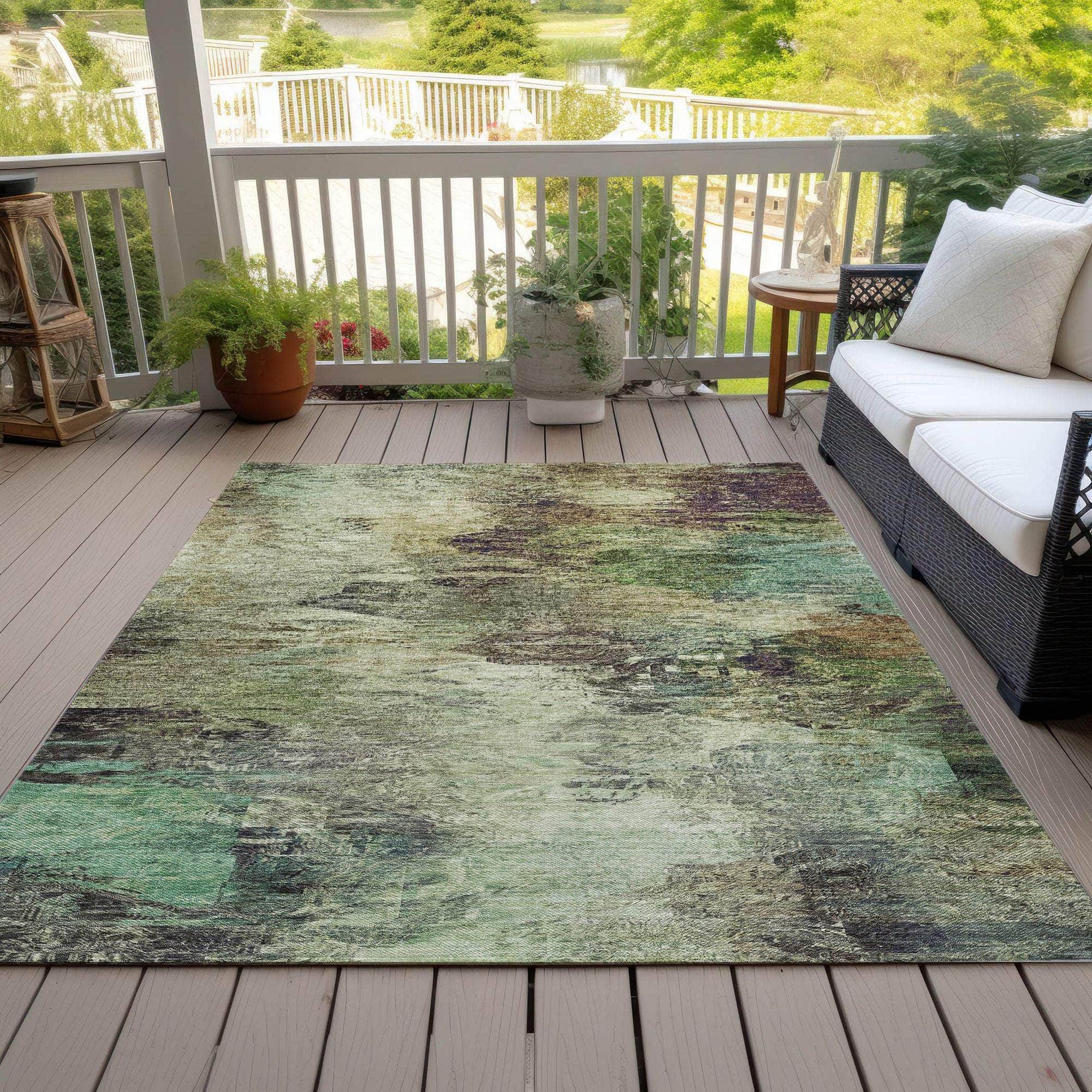 Machine Made ACN592 Beige Brown Rugs