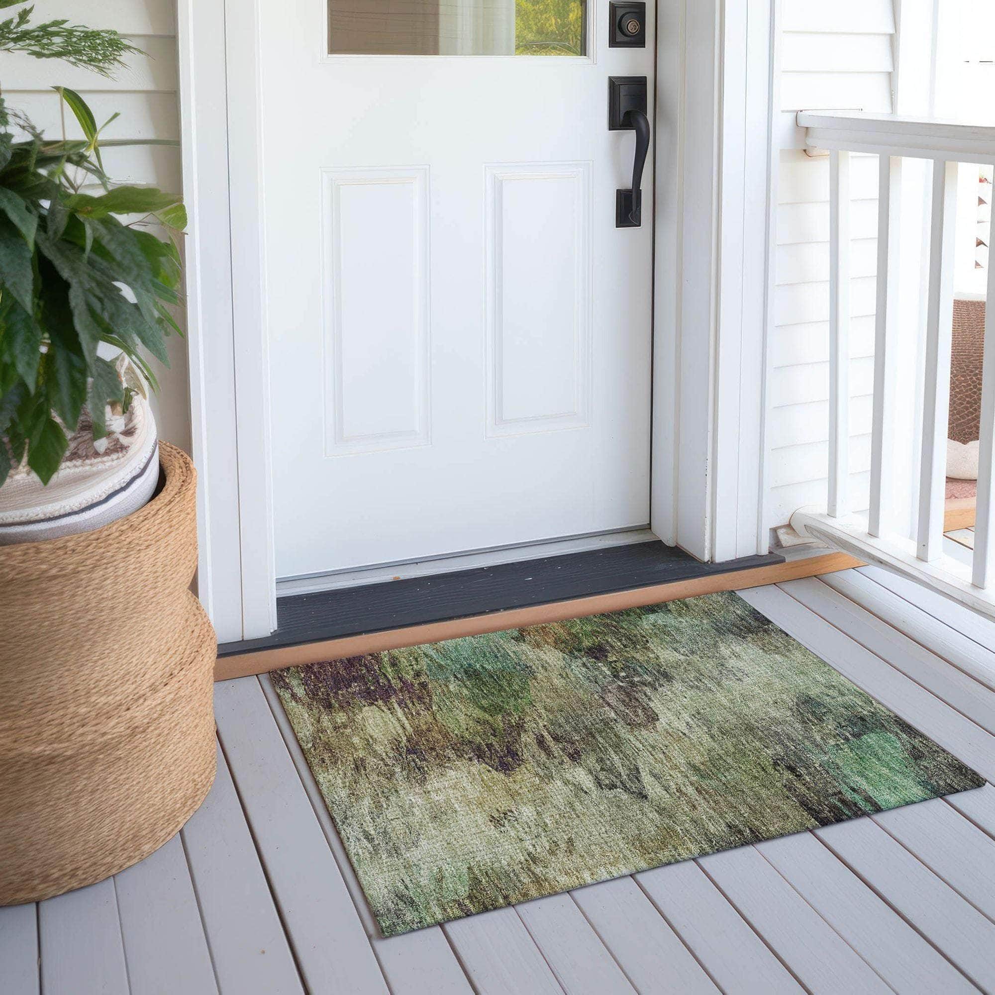 Machine Made ACN592 Beige Brown Rugs