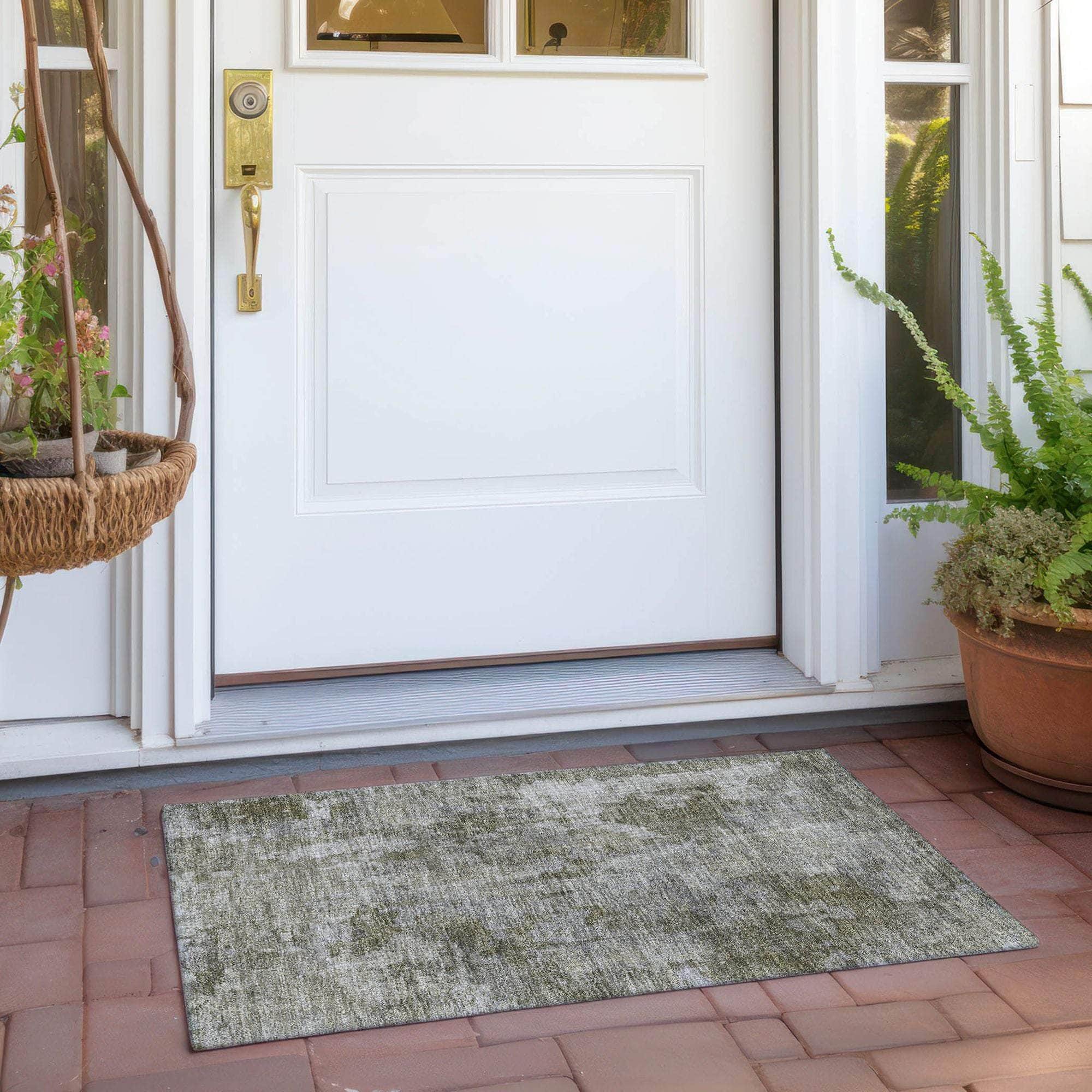 Machine Made ACN573 Beige Brown Rugs