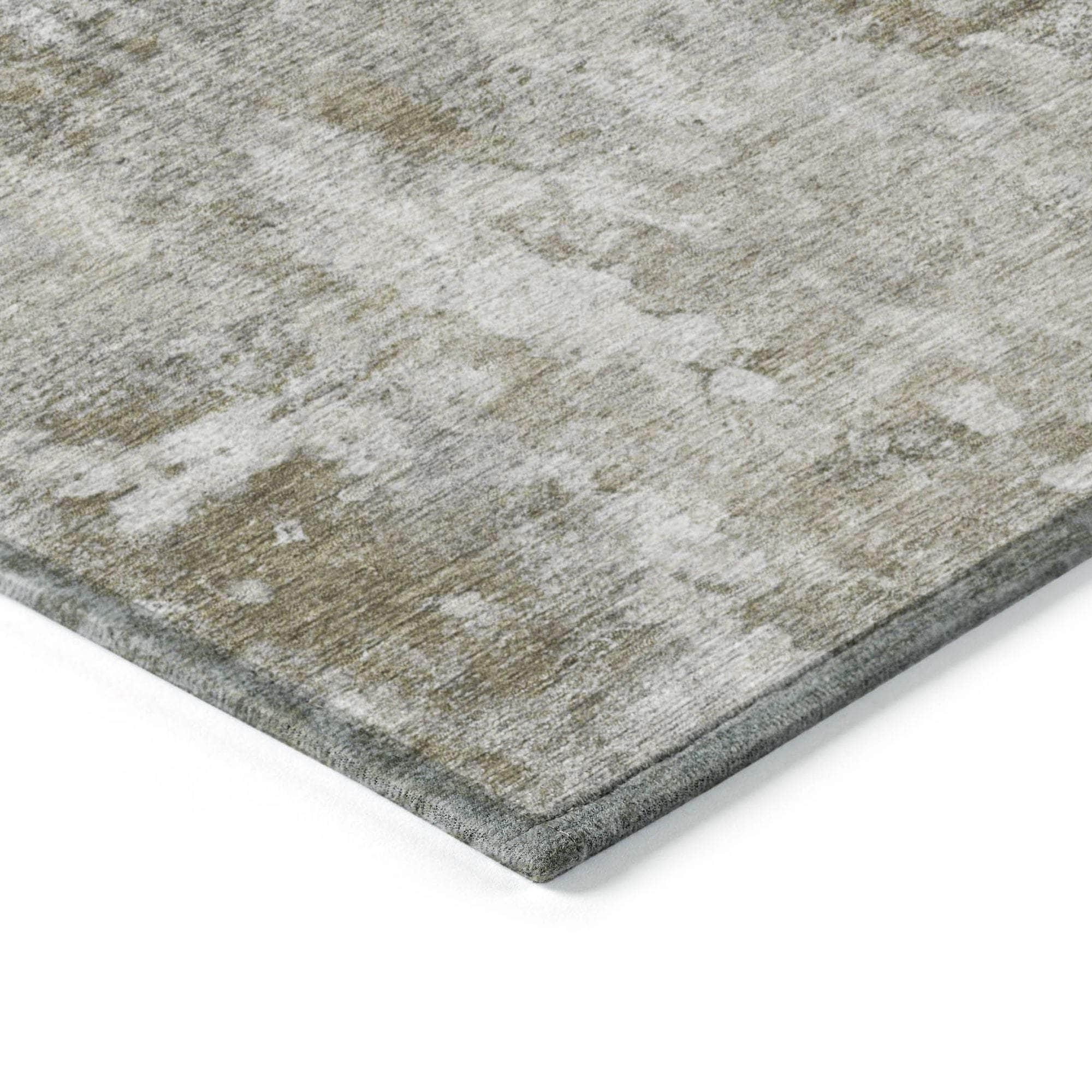 Machine Made ACN573 Beige Brown Rugs