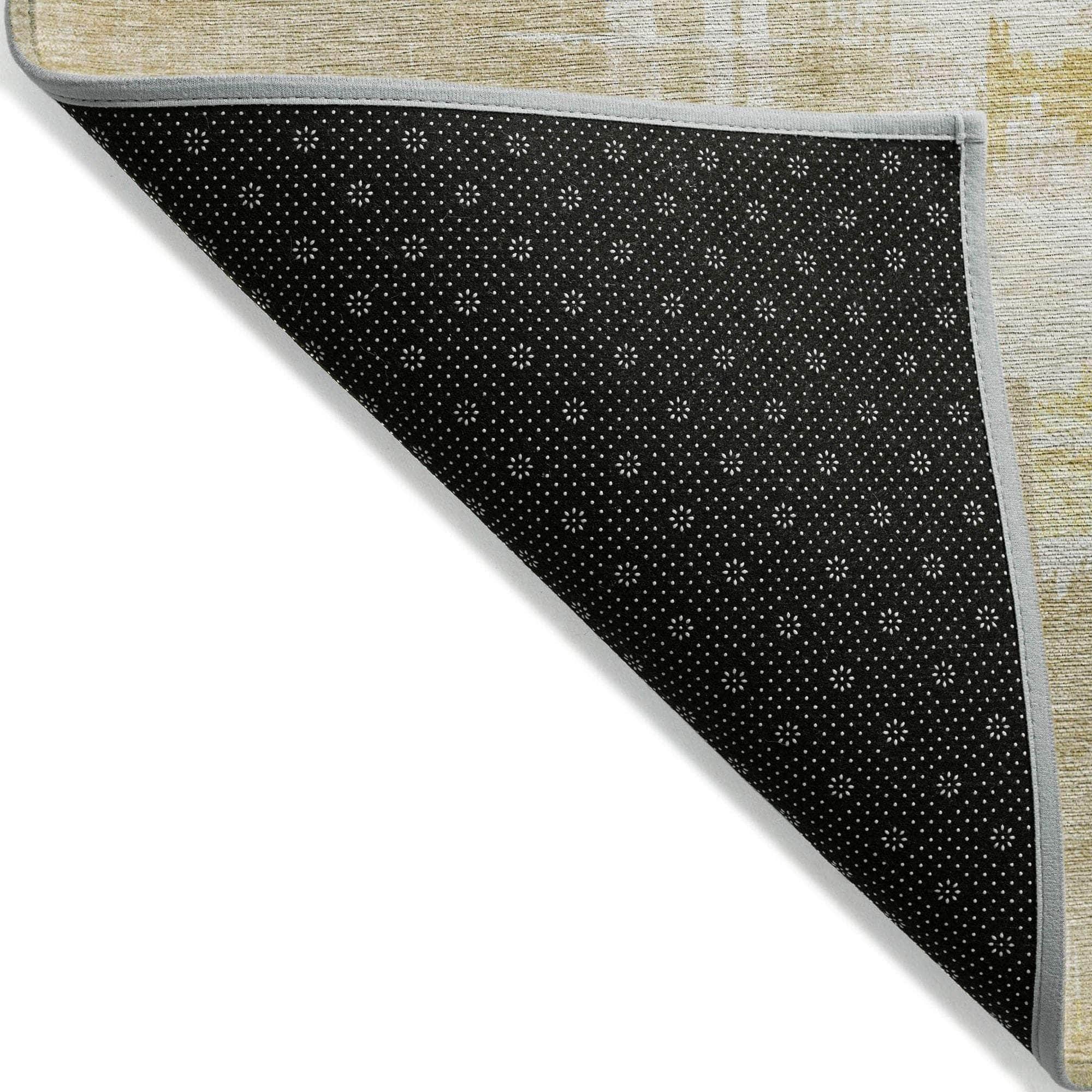 Machine Made ACN624 Beige Brown Rugs