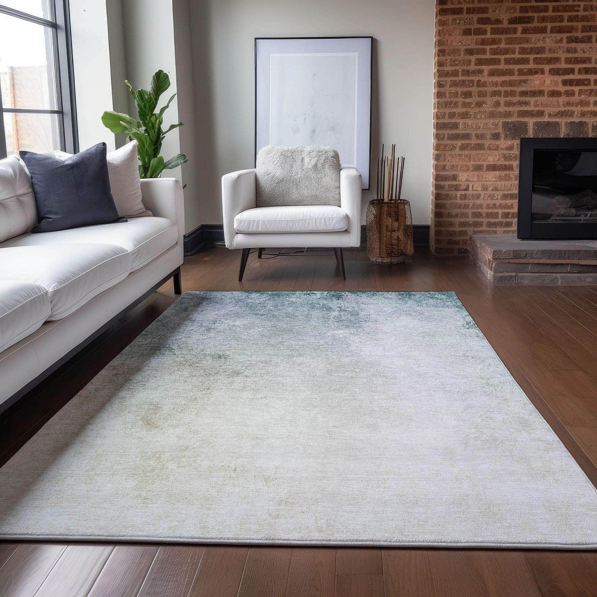 Machine Made ACN601 Beige Brown Rugs