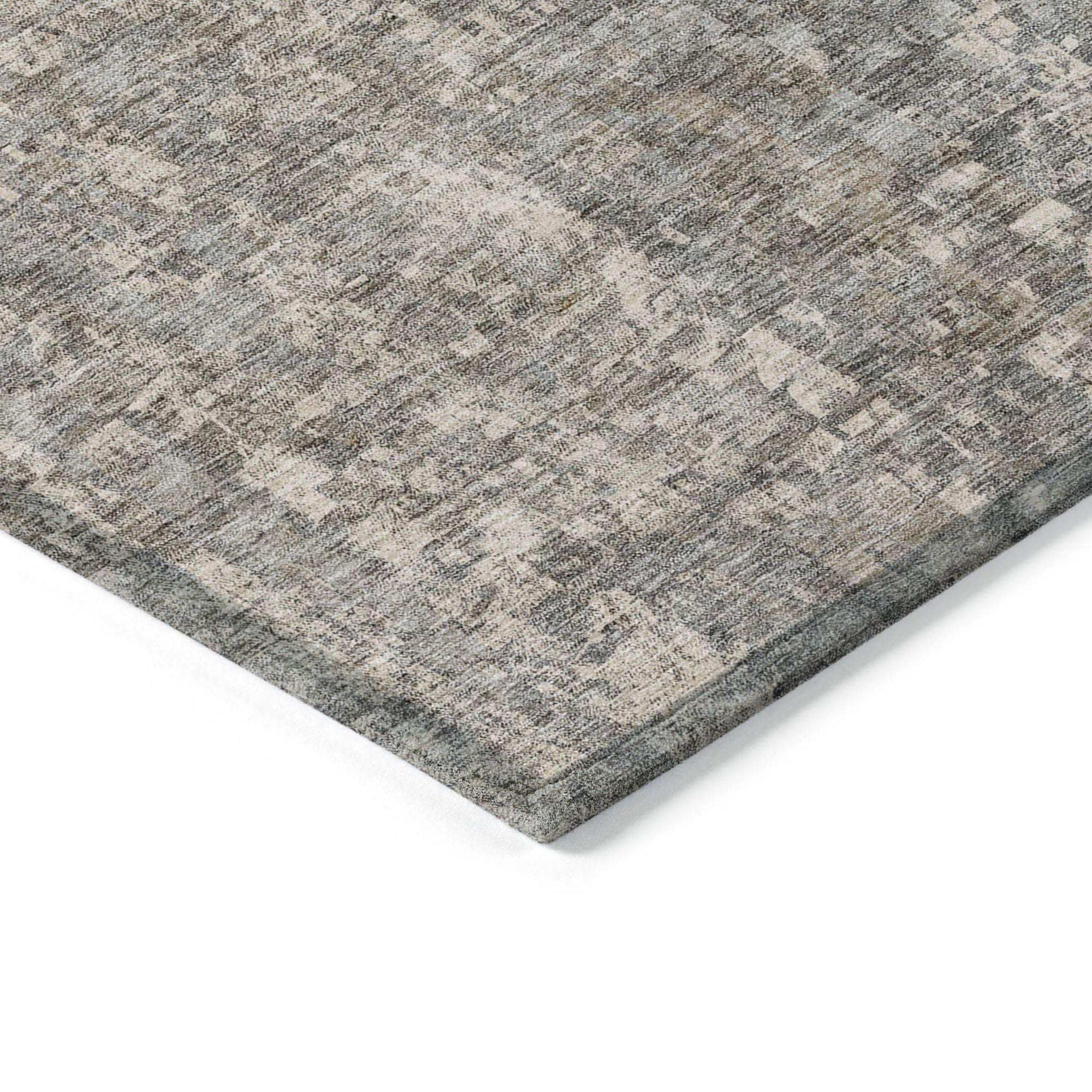Machine Made ACN581 Beige Brown Rugs