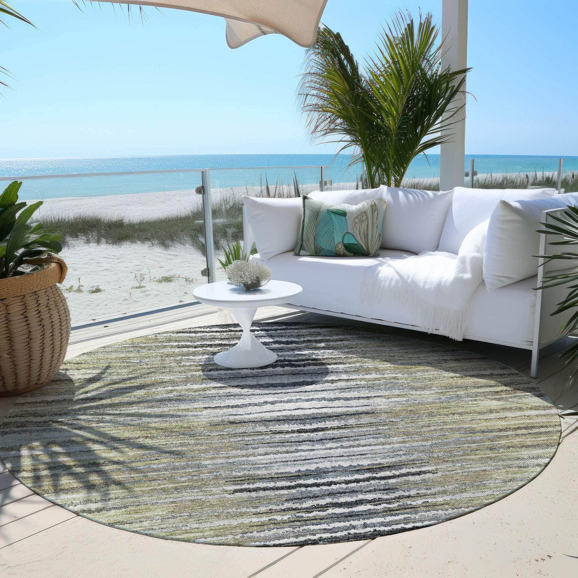 Machine Made ACN604 Beige Brown Rugs