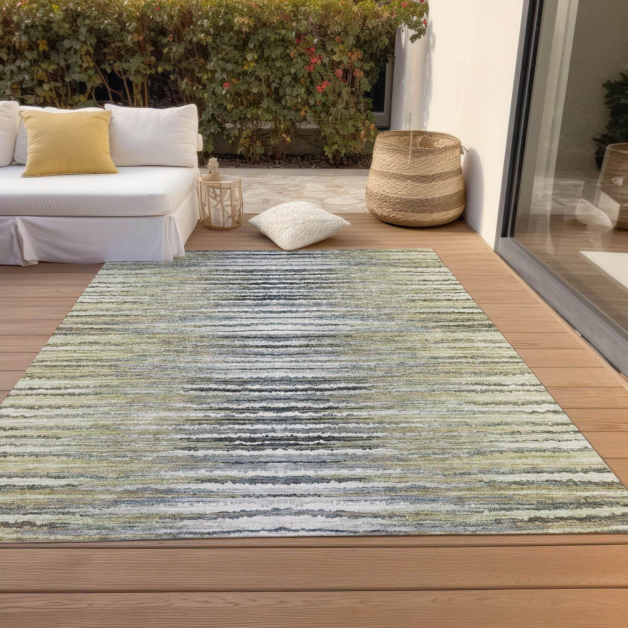 Machine Made ACN604 Beige Brown Rugs