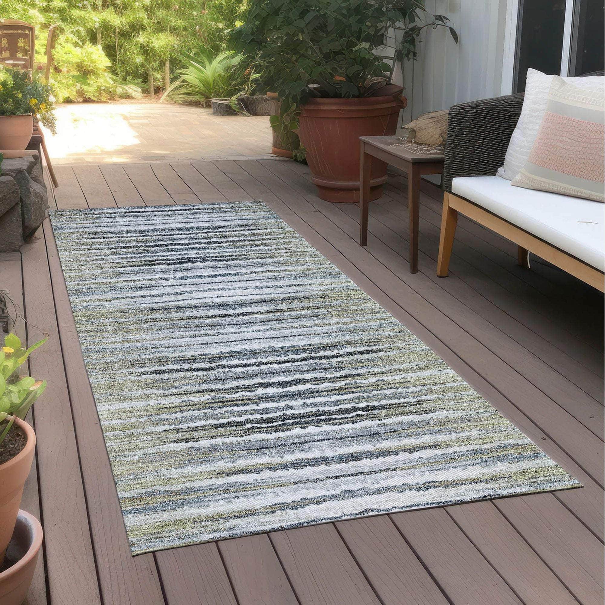 Machine Made ACN604 Beige Brown Rugs