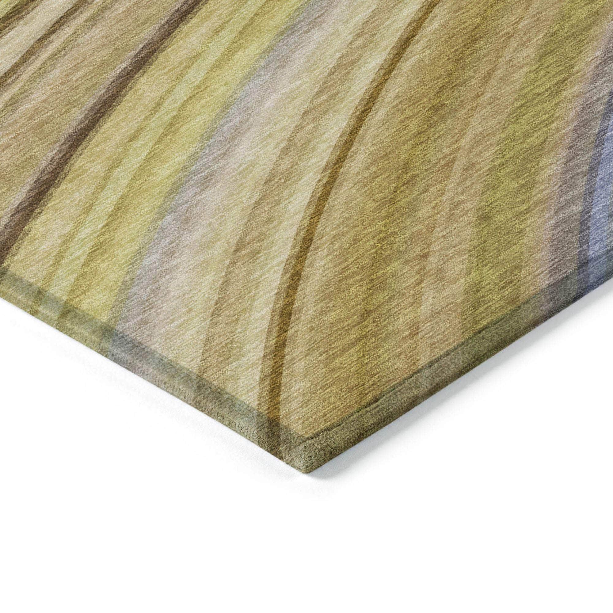 Machine Made ACN585 Beige Brown Rugs