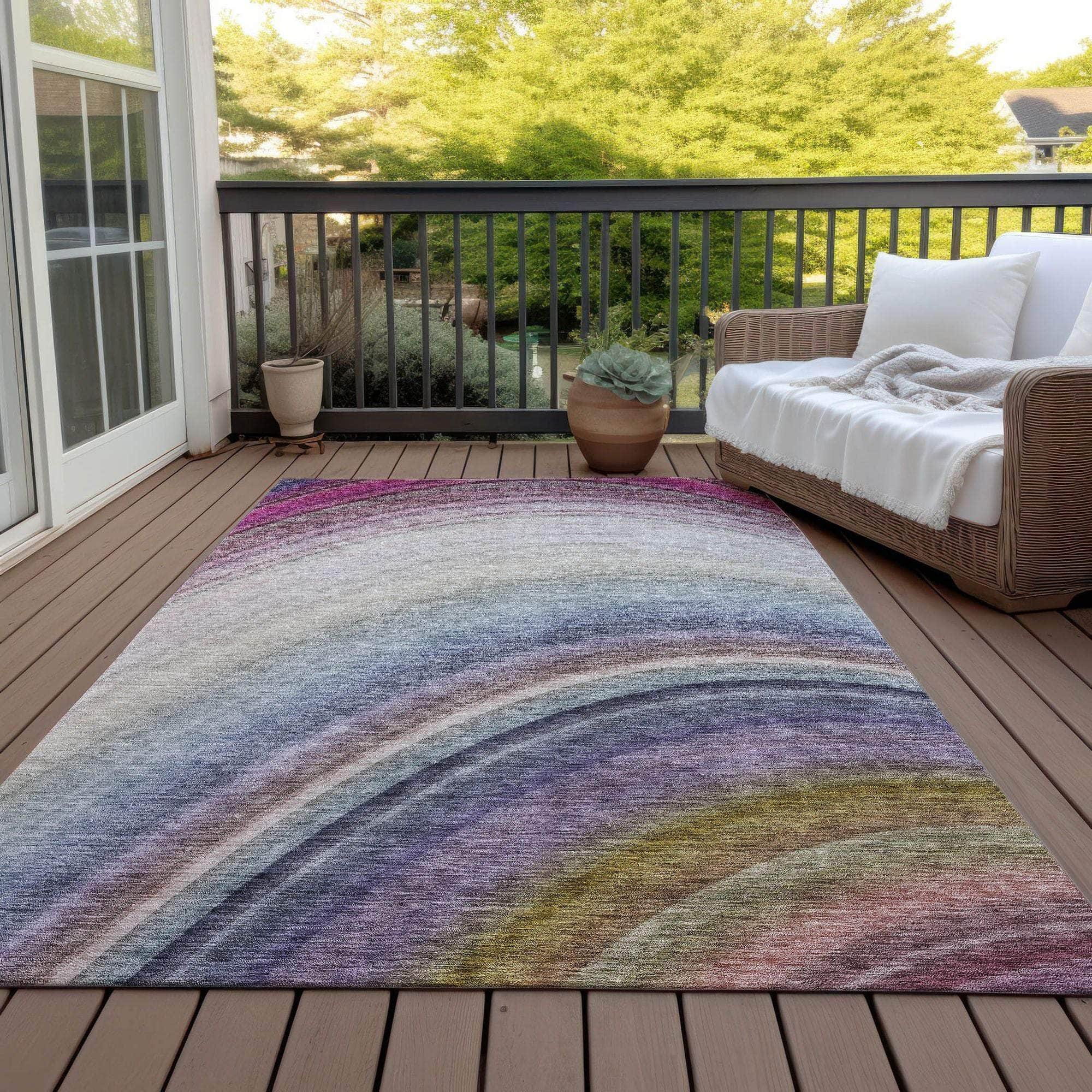 Machine Made ACN584 Beige Brown Rugs