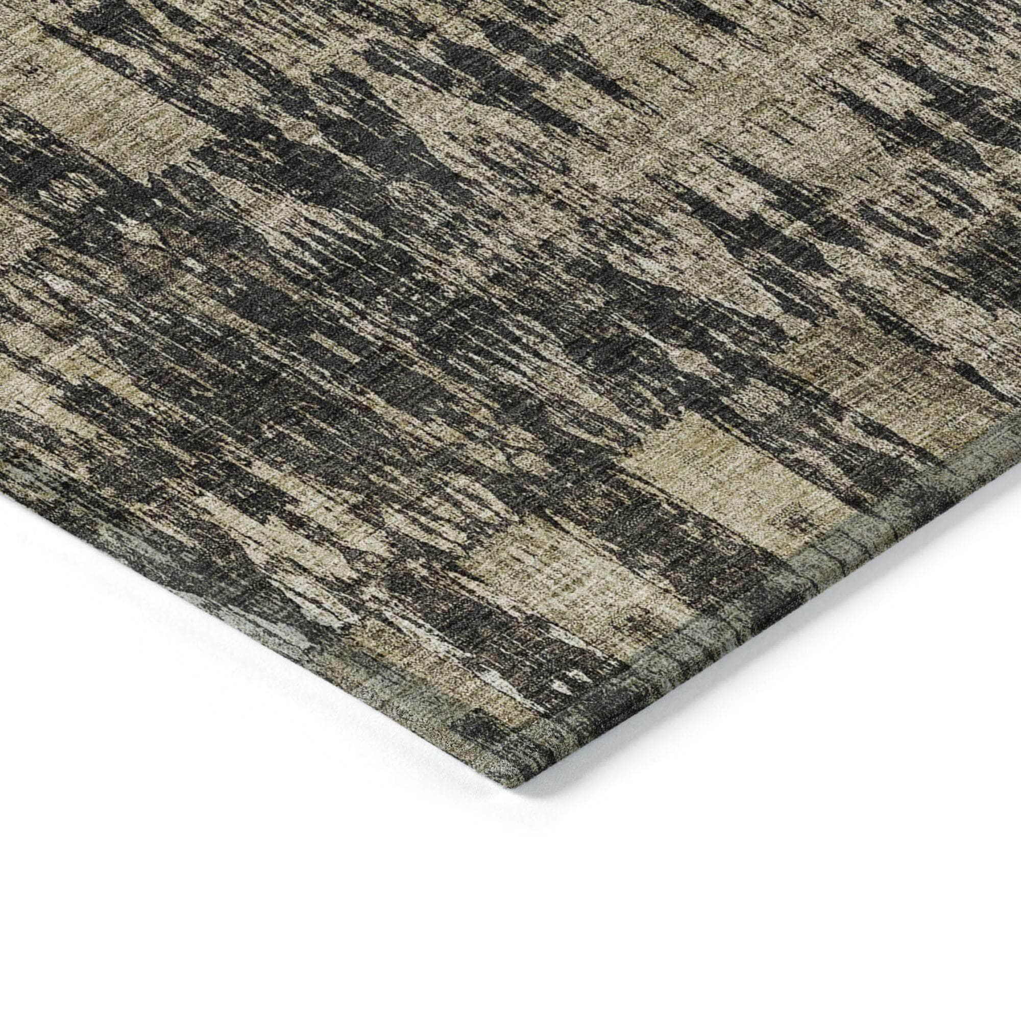 Machine Made ACN580 Black Rugs